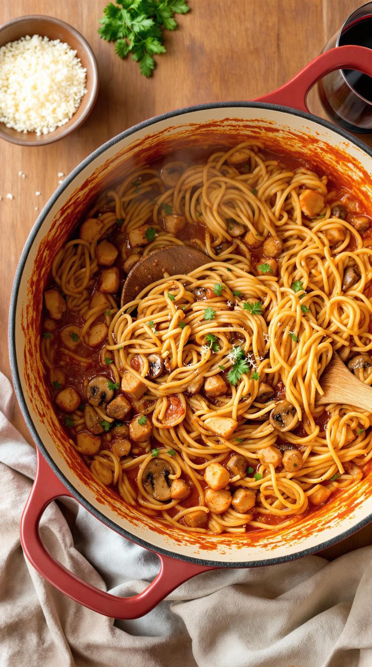 one pot chicken spaghetti