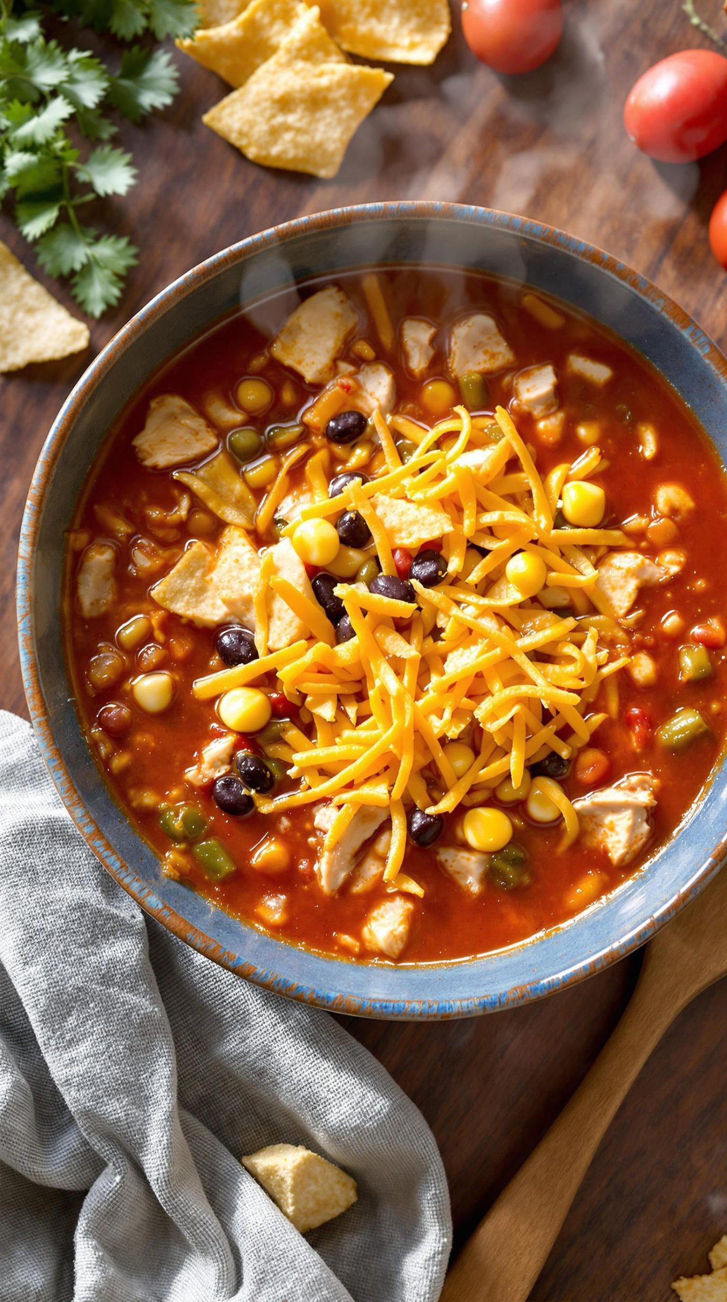 one pot loaded tortilla soup