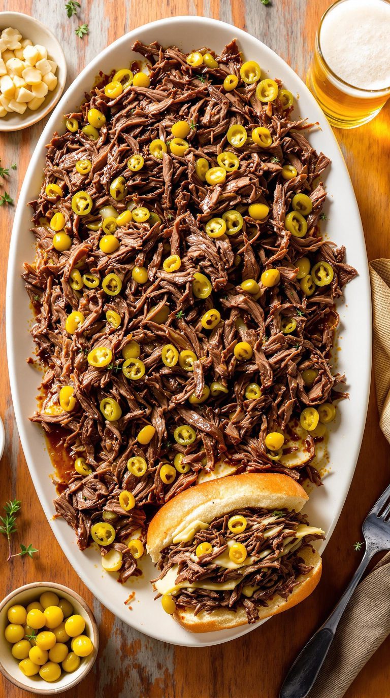 pepperoncini beer braised beef