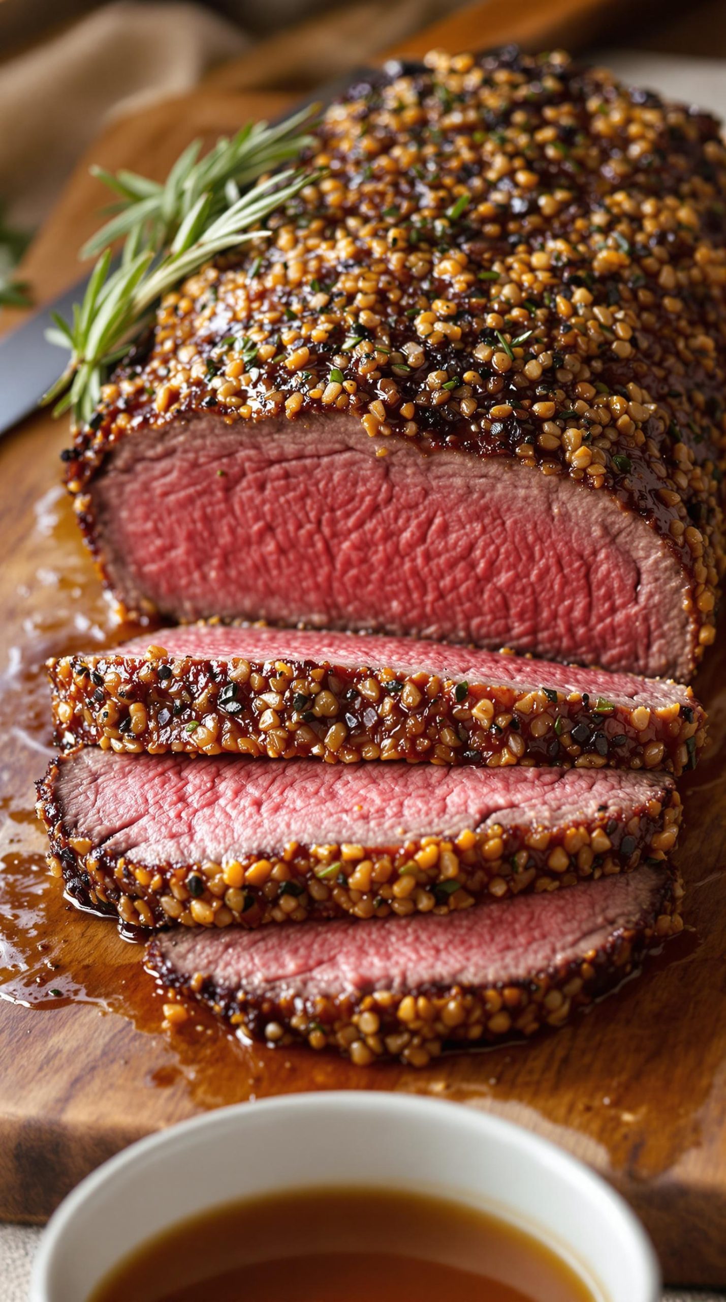 perfectly seared sirloin roast