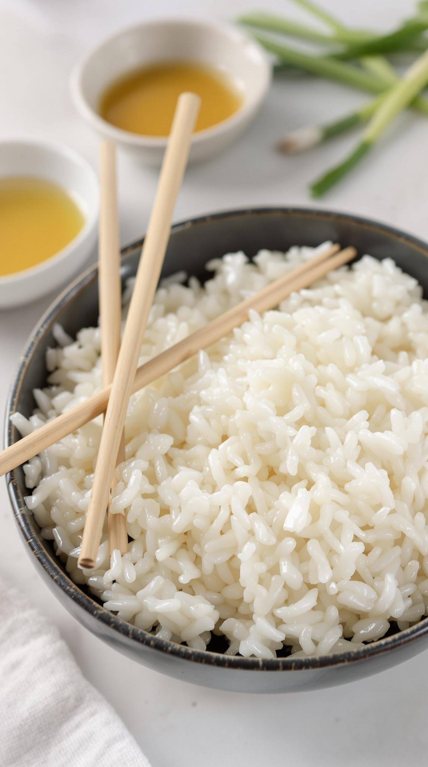 perfectly sticky asian rice
