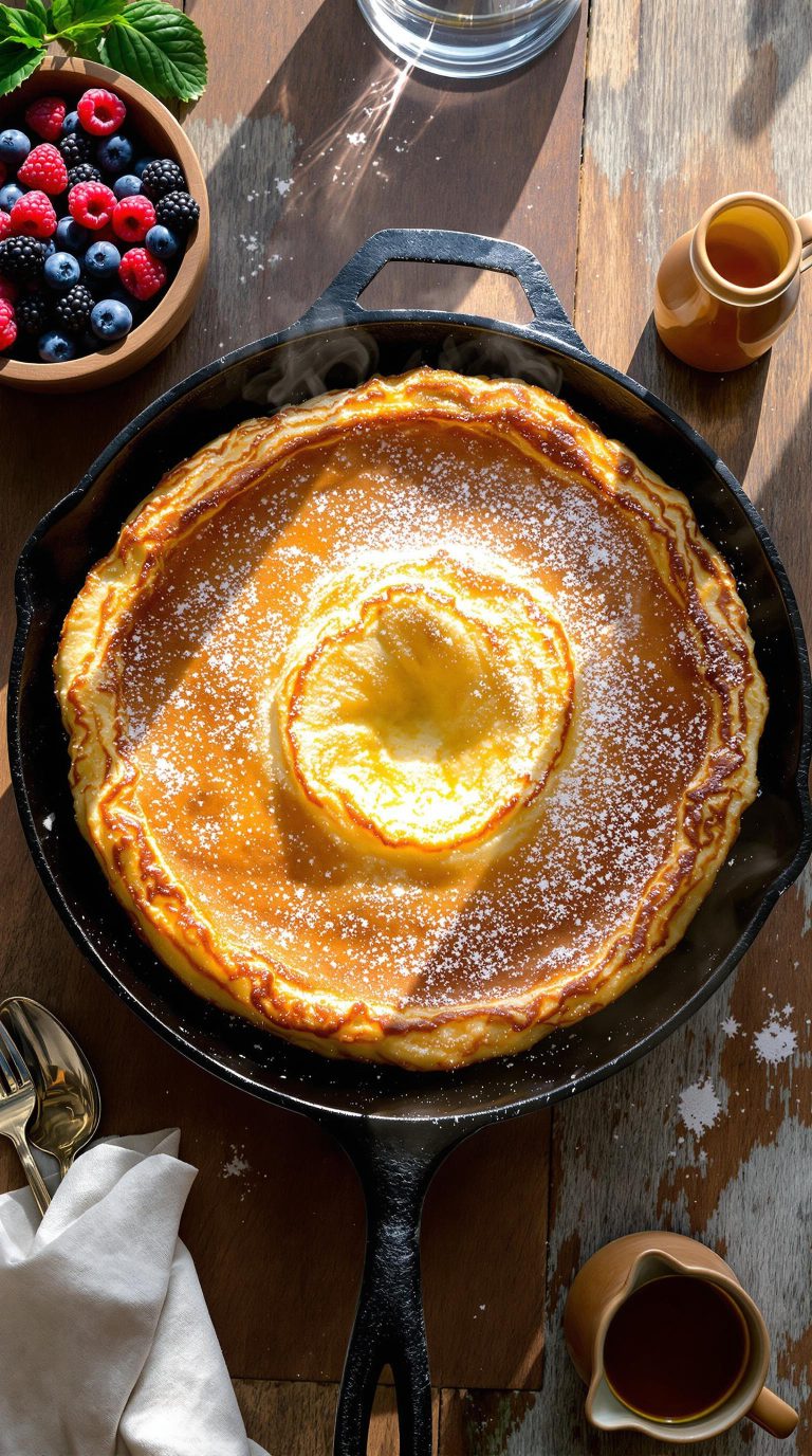 puffy pancake cast iron