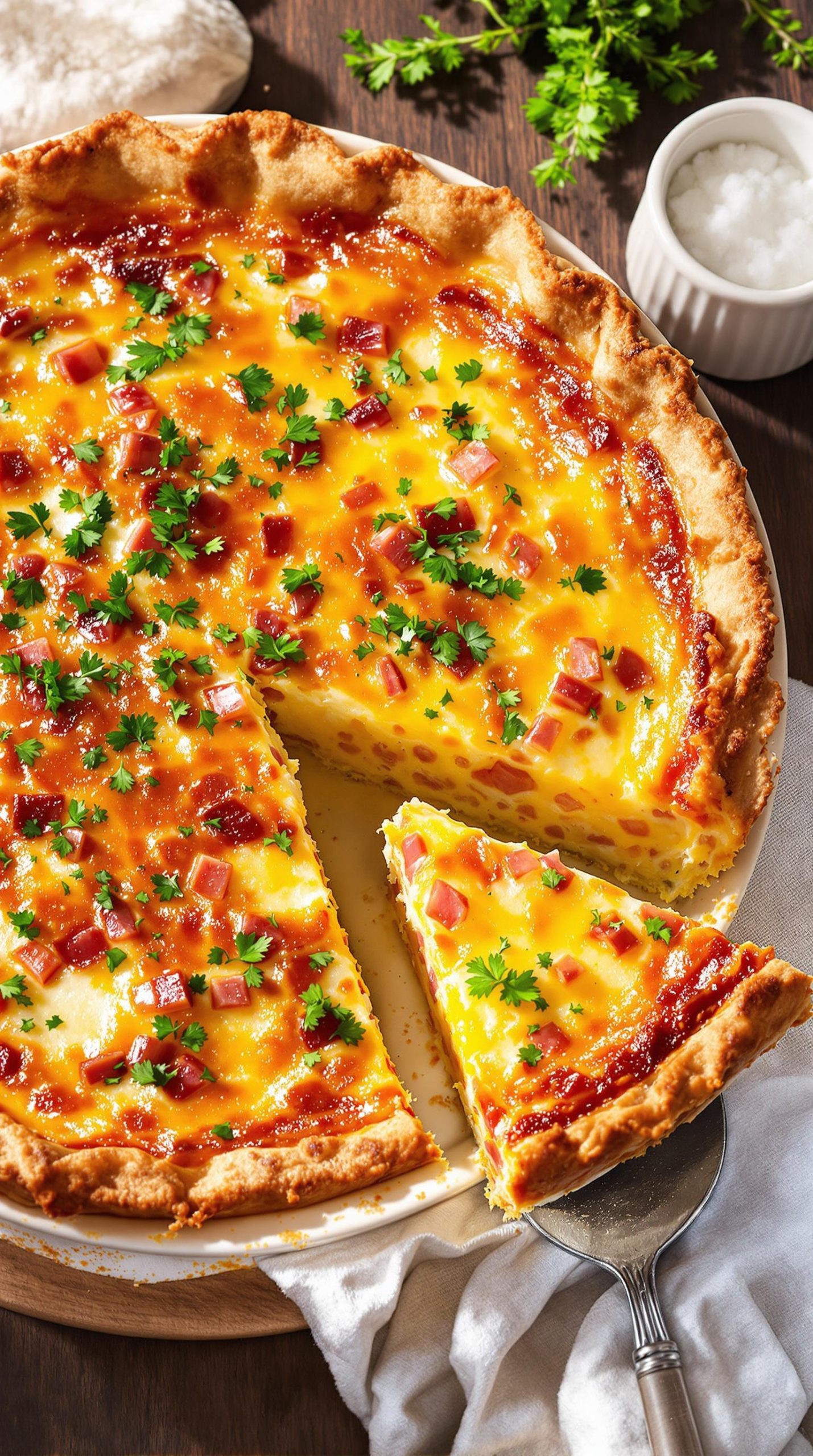quiche lorraine with swiss cheese