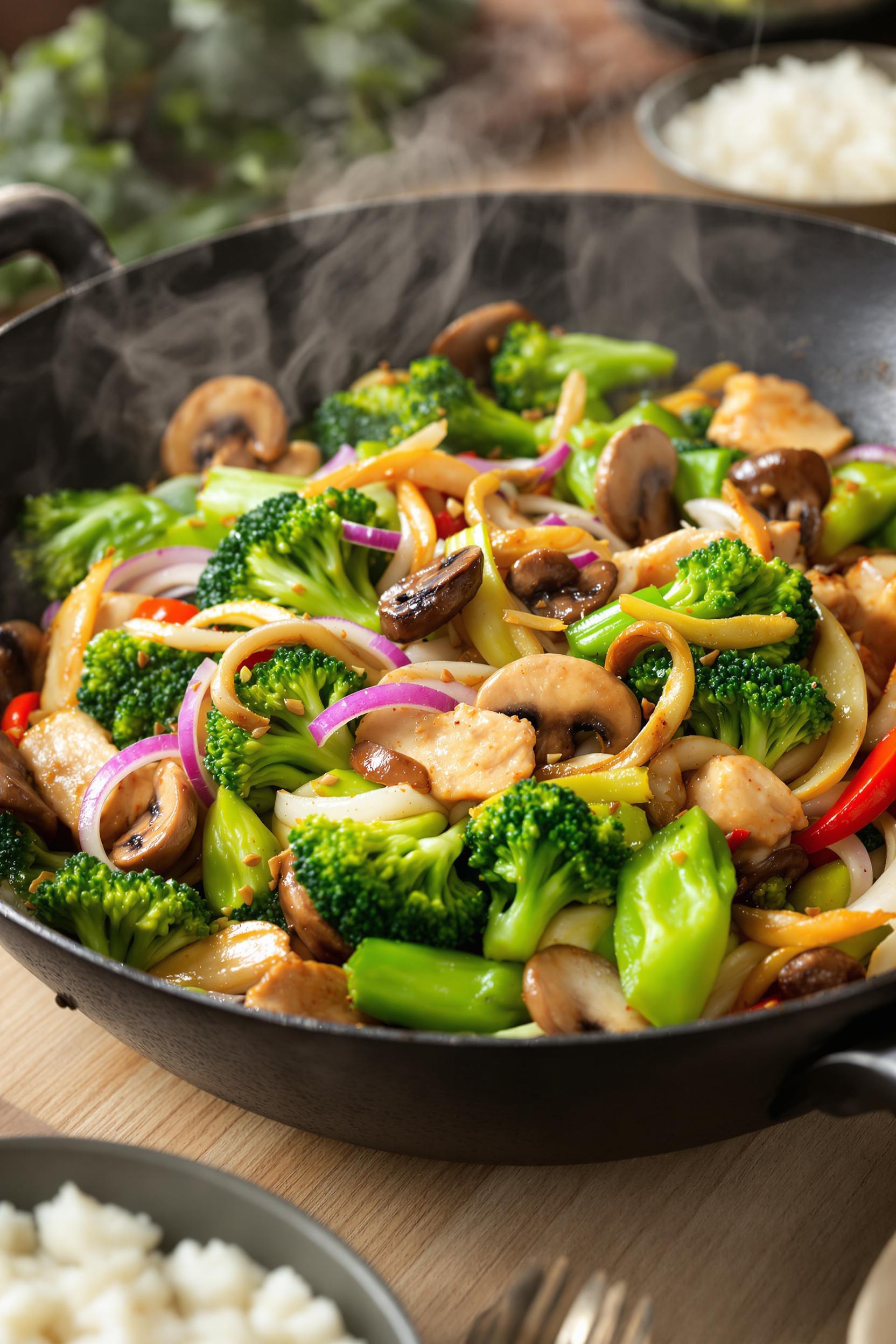 quick and colorful vegetable stir fry