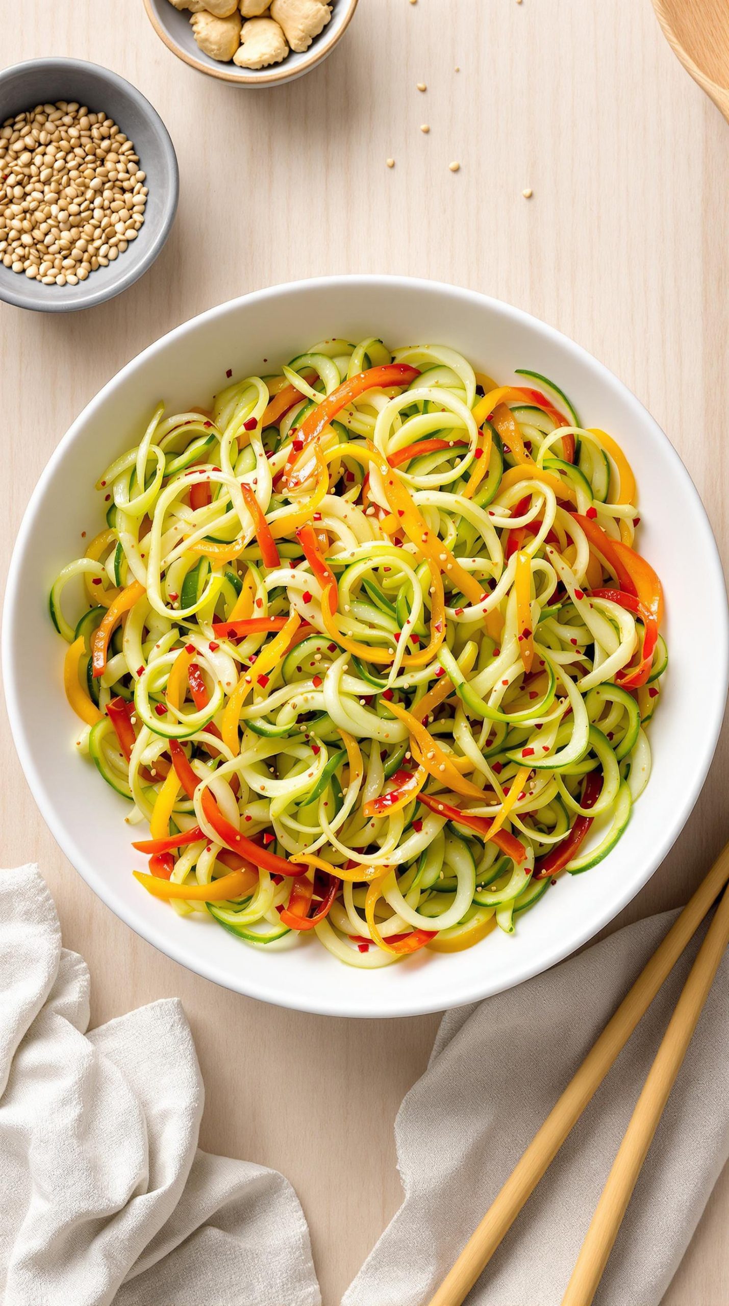 refreshing ginger sesame cucumber salad