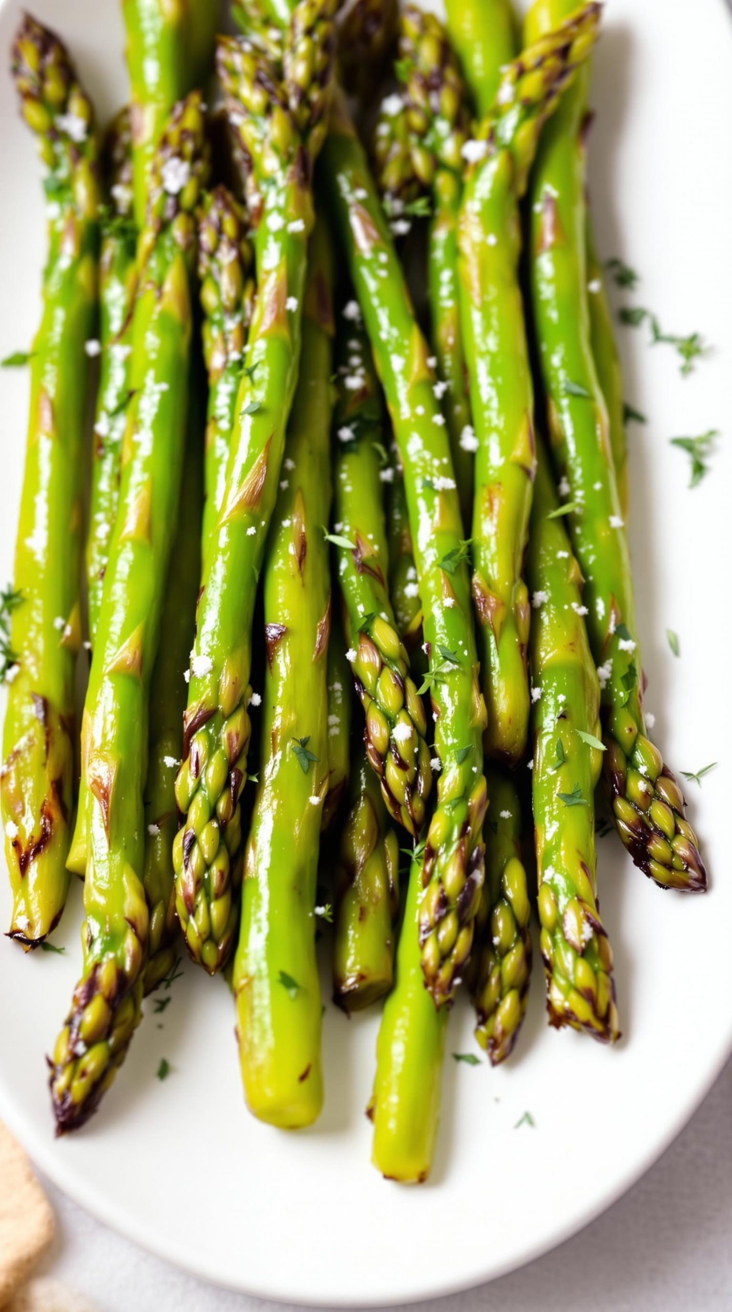 roasted asparagus with thyme
