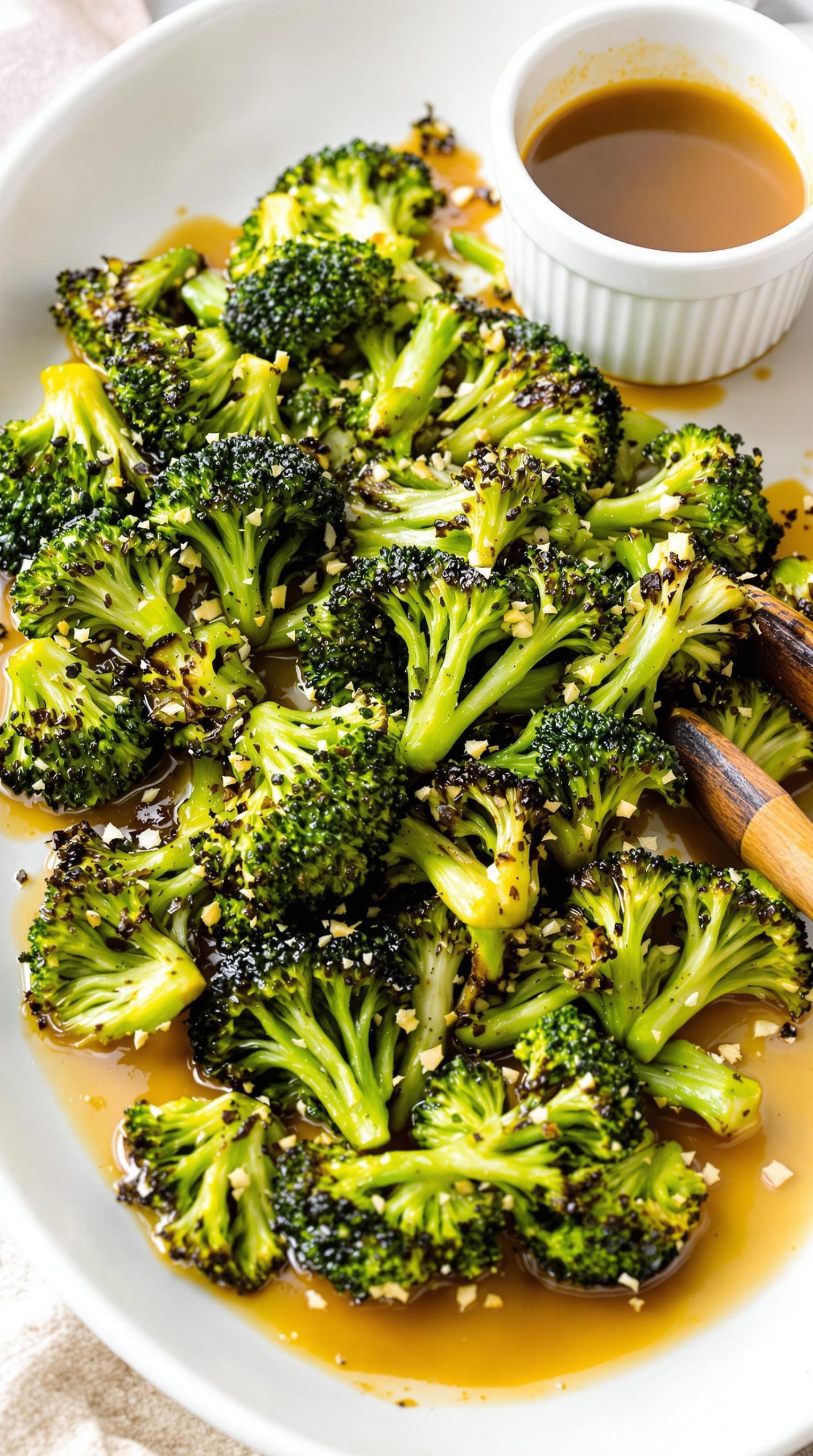 roasted broccoli with vinaigrette