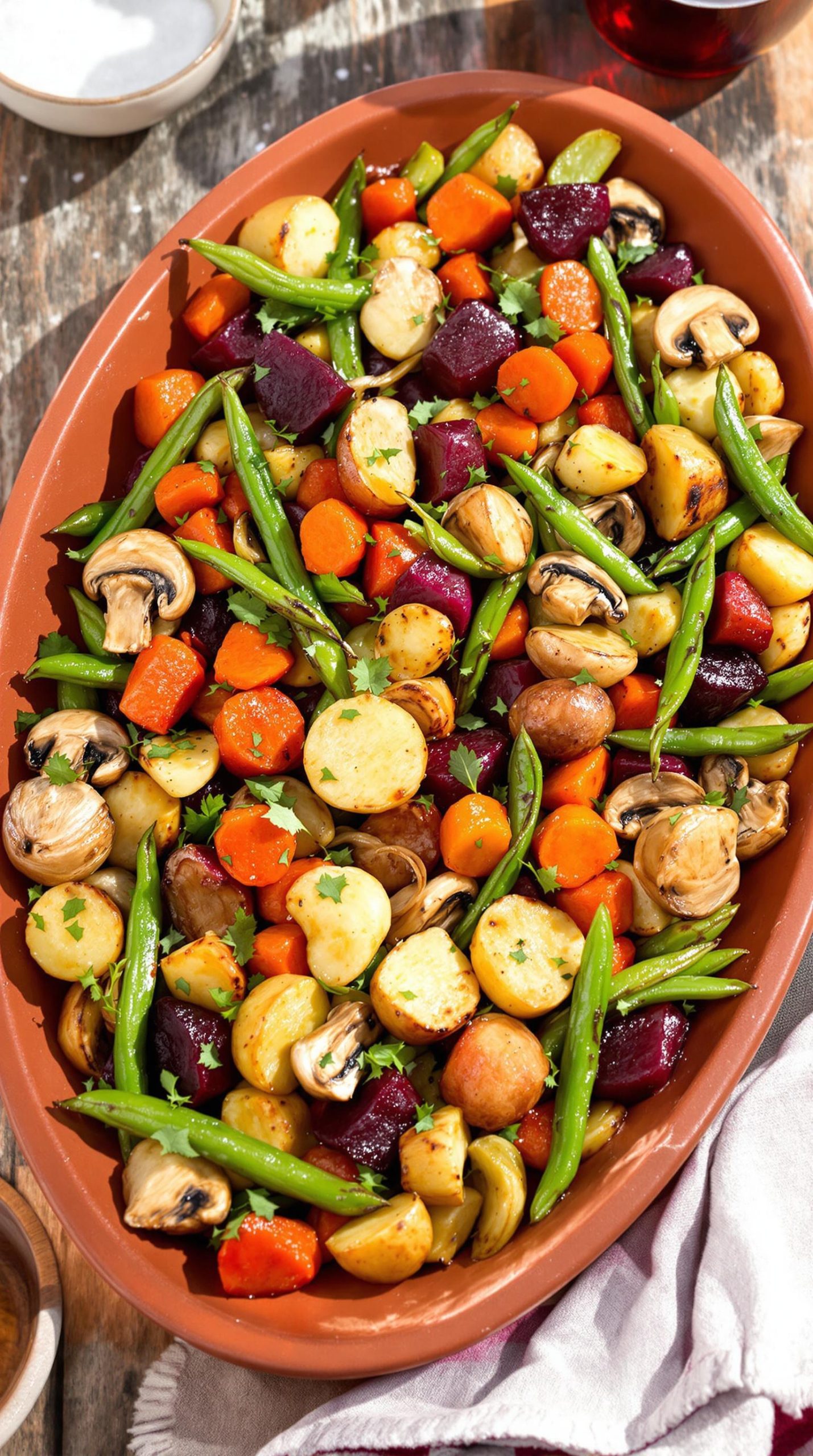 roasted vegetables with mediterranean flavors