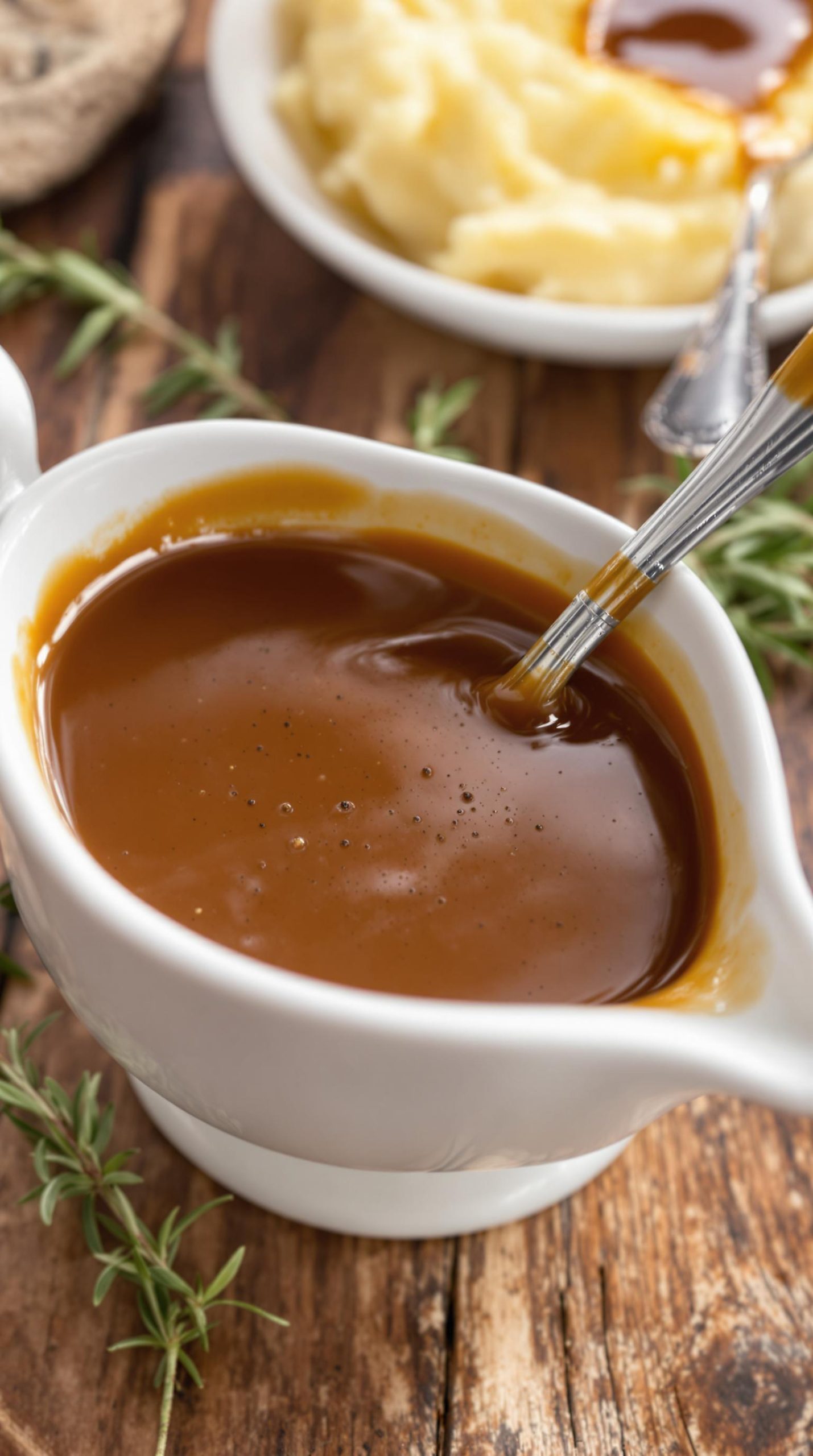 roux based rich brown gravy