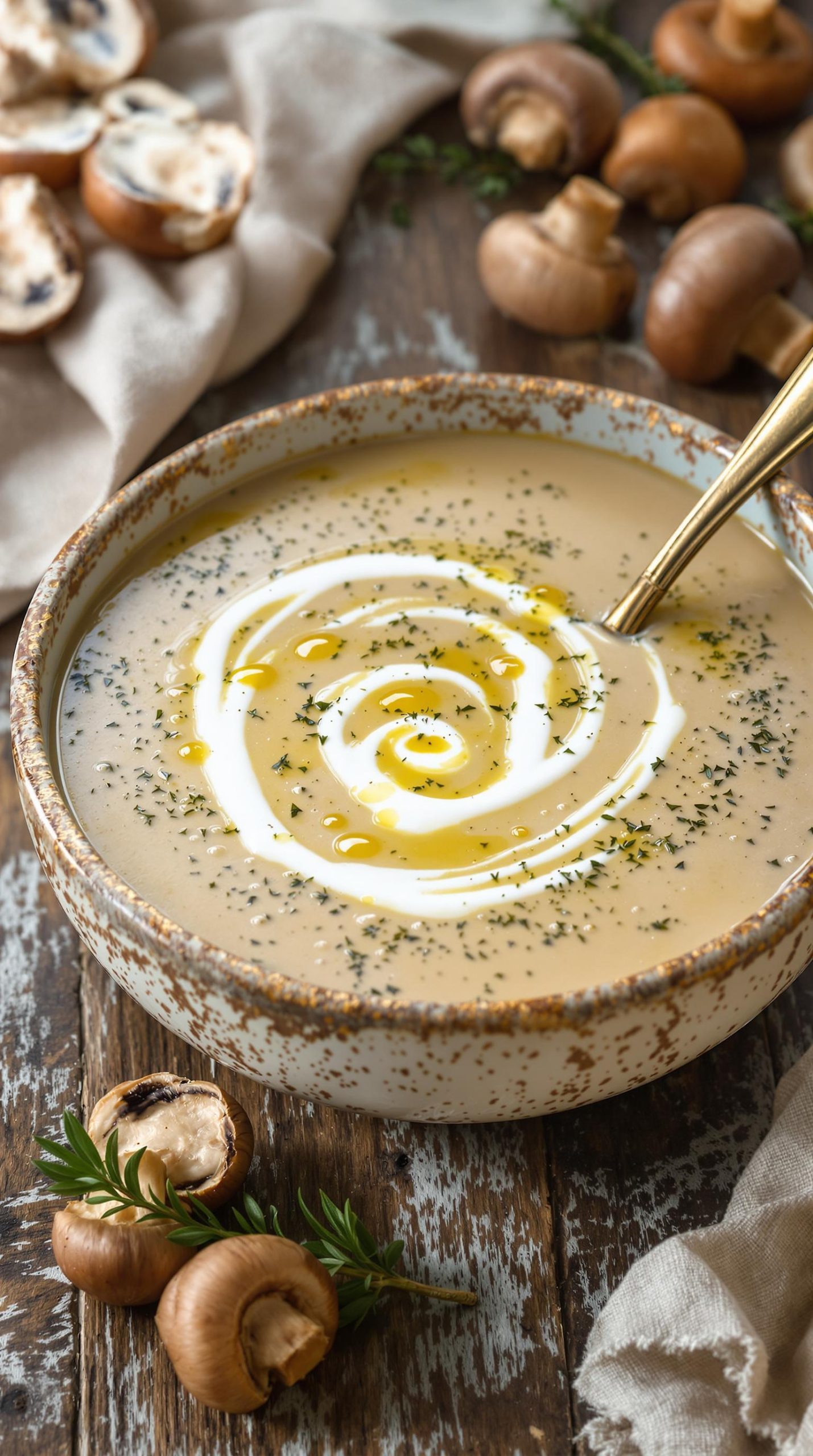 rustic blue cheese soup