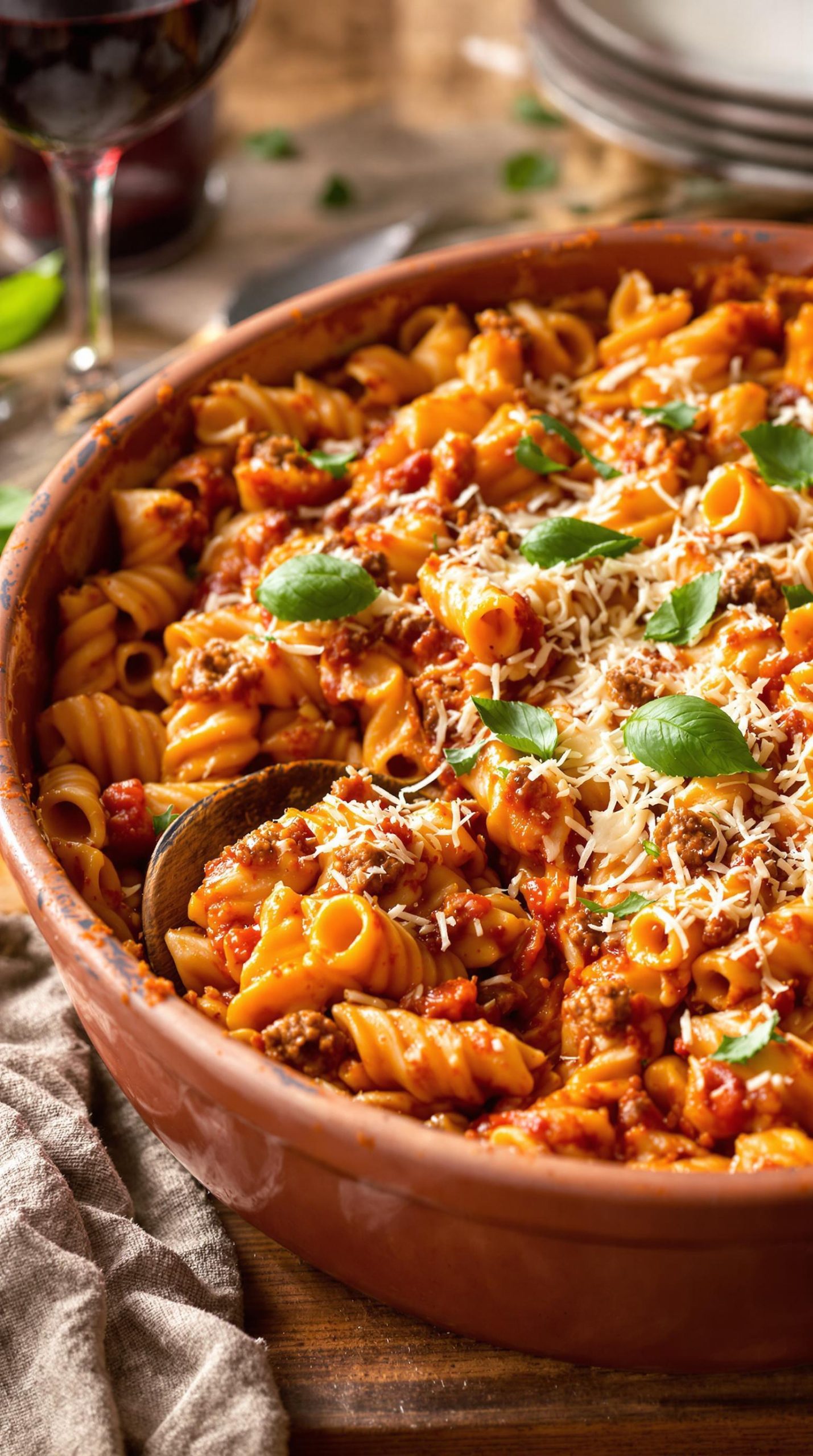 rustic italian sausage rigatoni