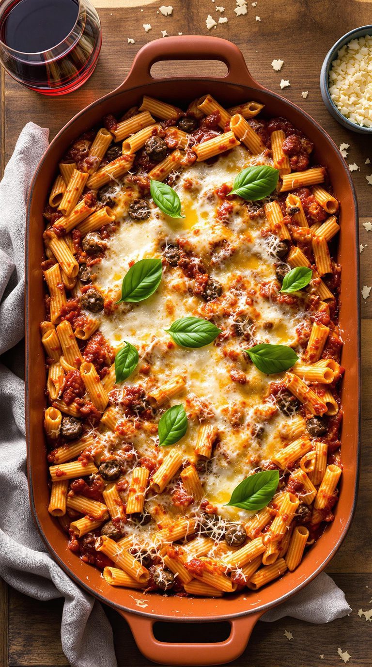 rustic sausage rigatoni recipe