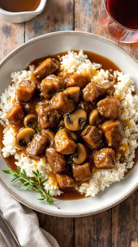 savory beef tips recipe