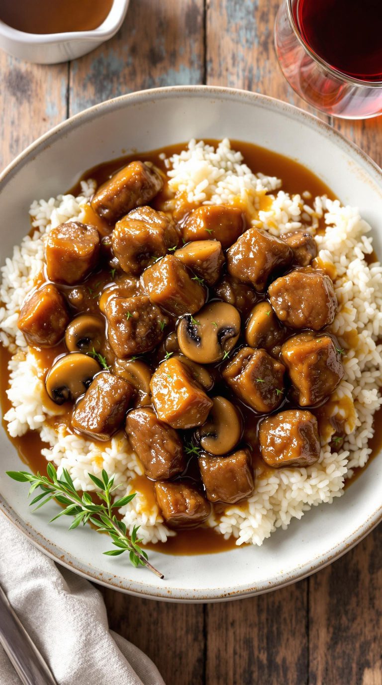 savory beef tips recipe