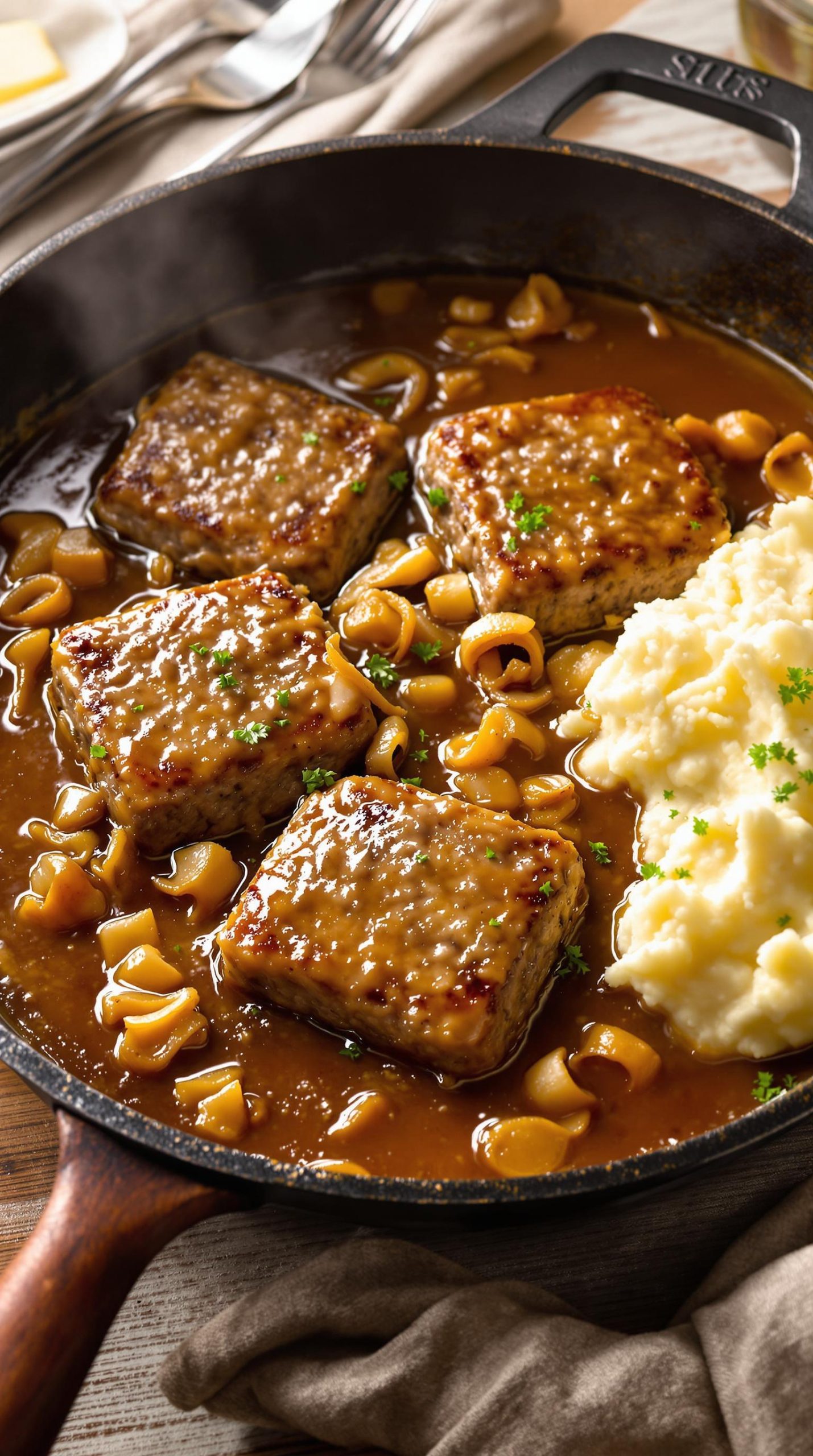savory hamburger steak recipe