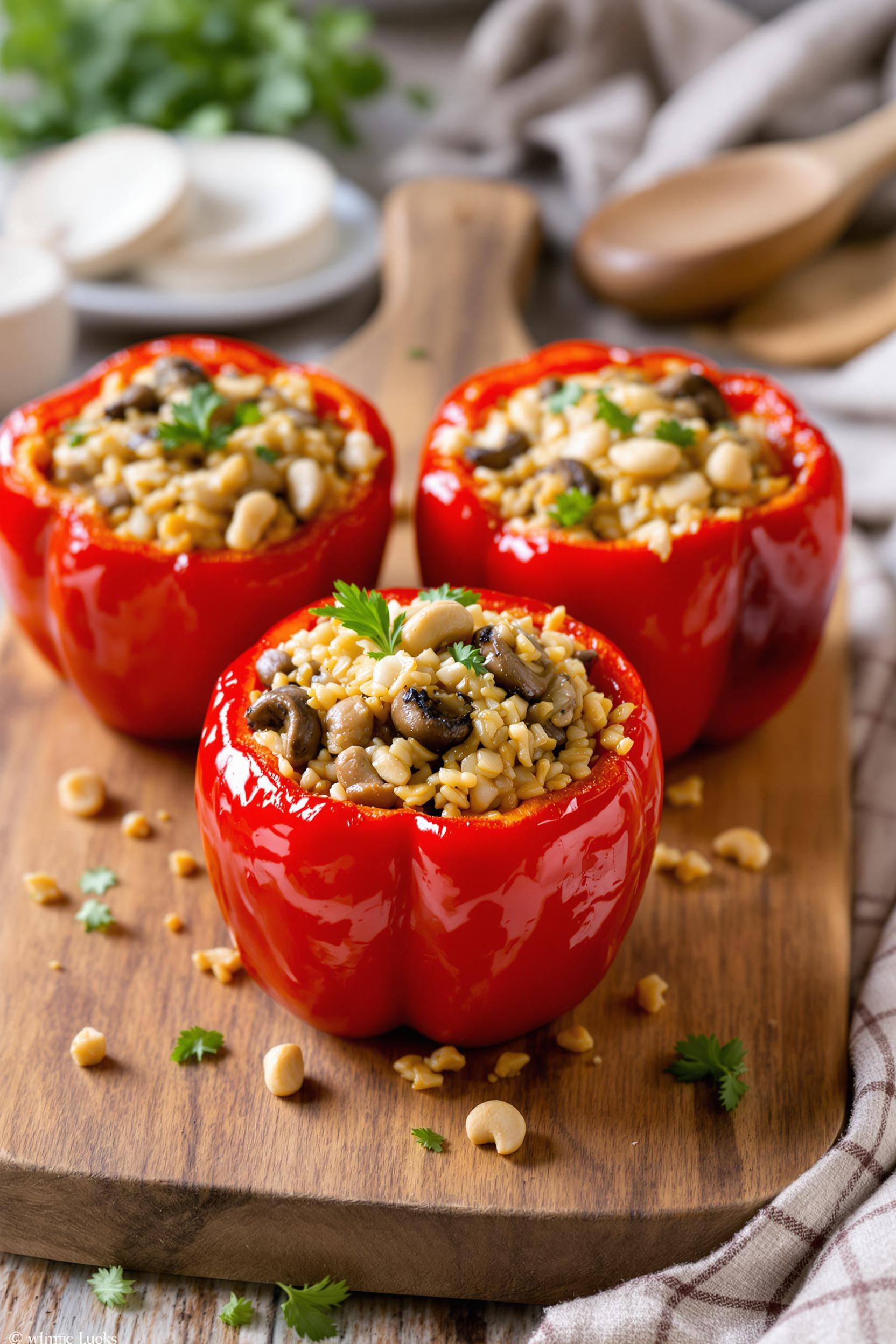 savory rice stuffed peppers