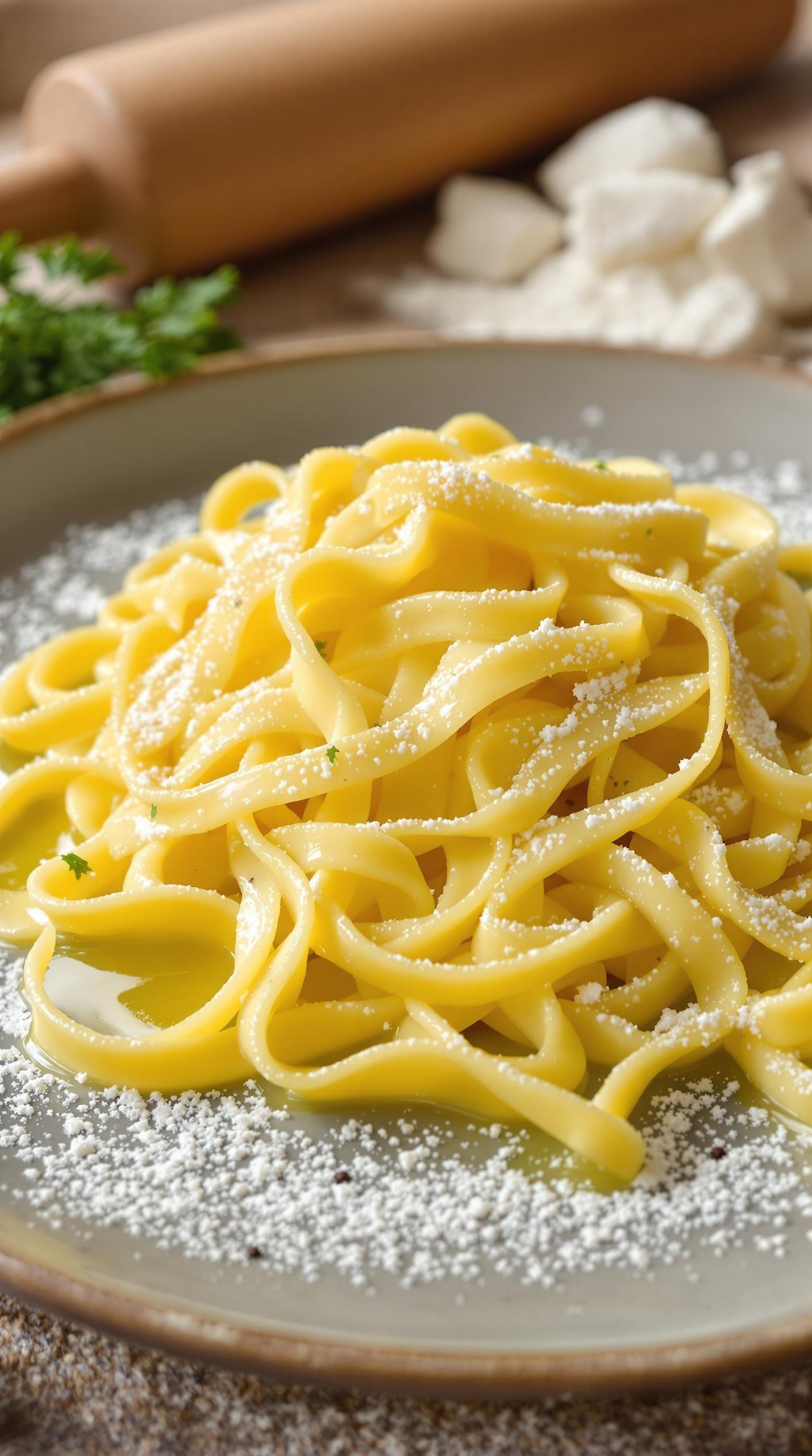 silky homemade egg noodles