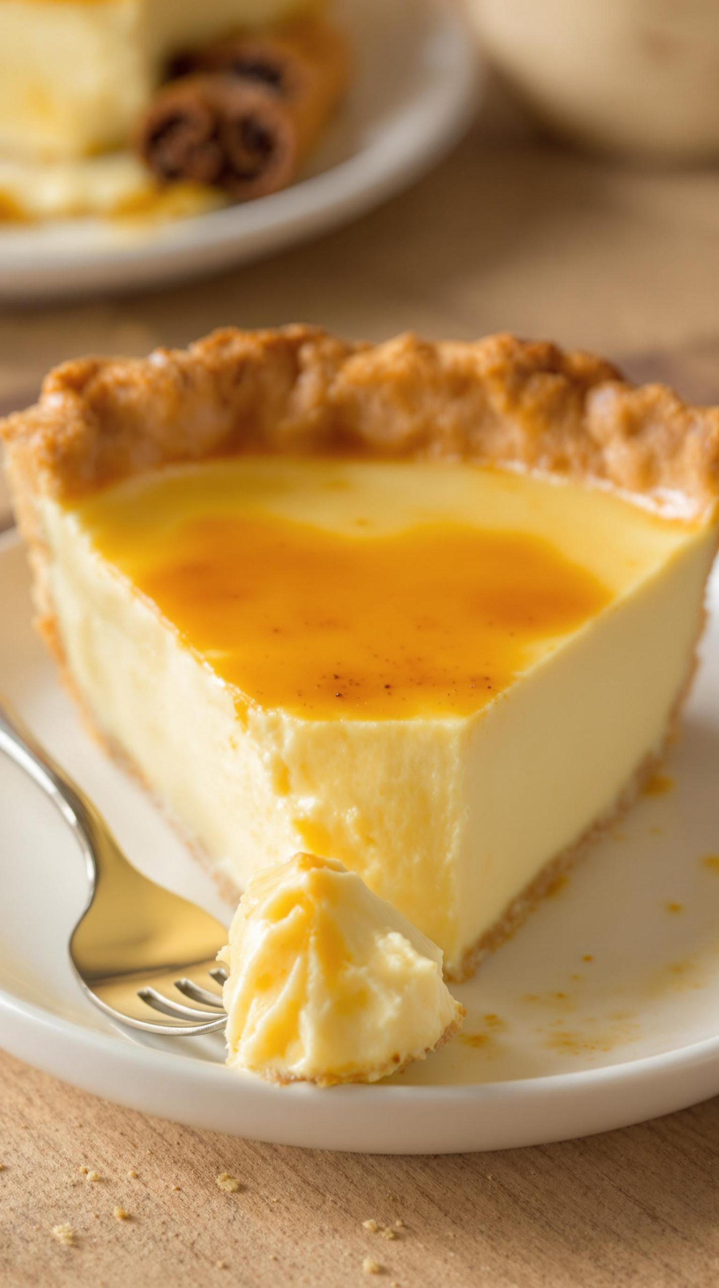 silky smooth custard pie