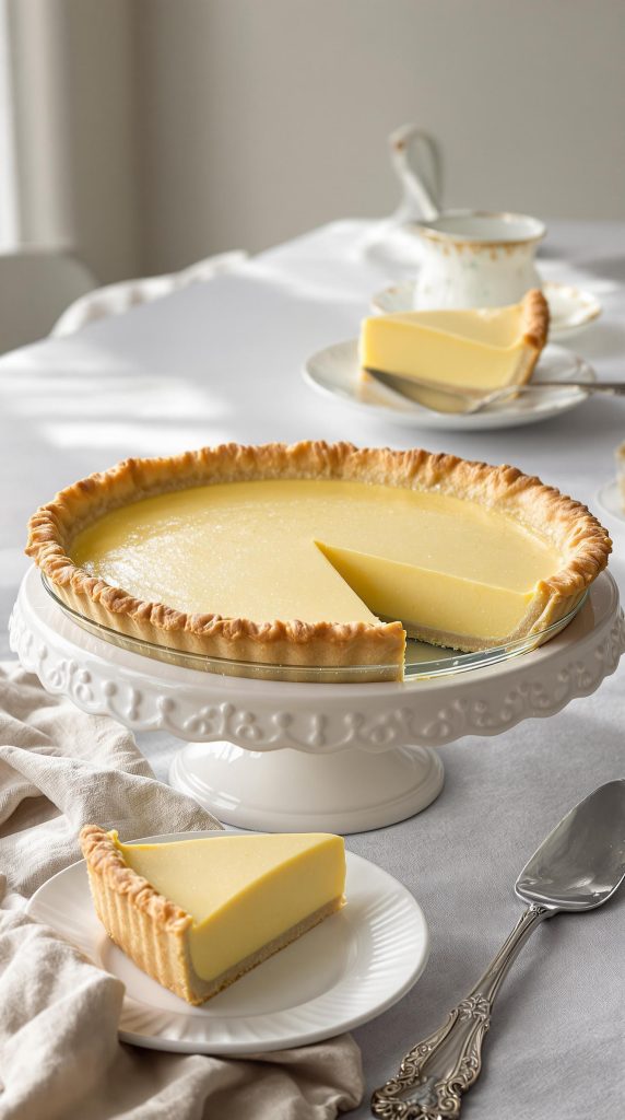 silky smooth custard pie