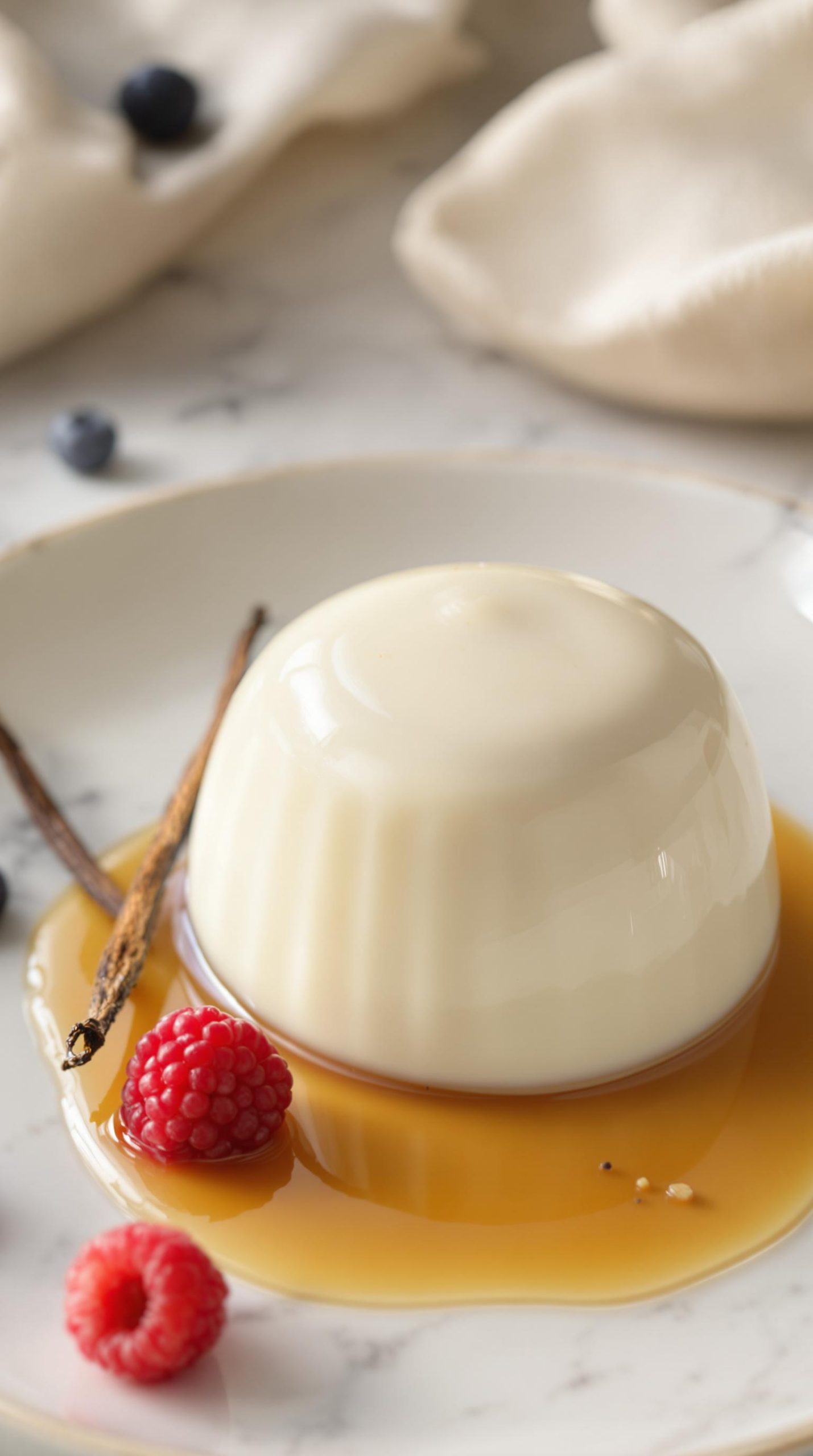 silky vanilla panna cotta