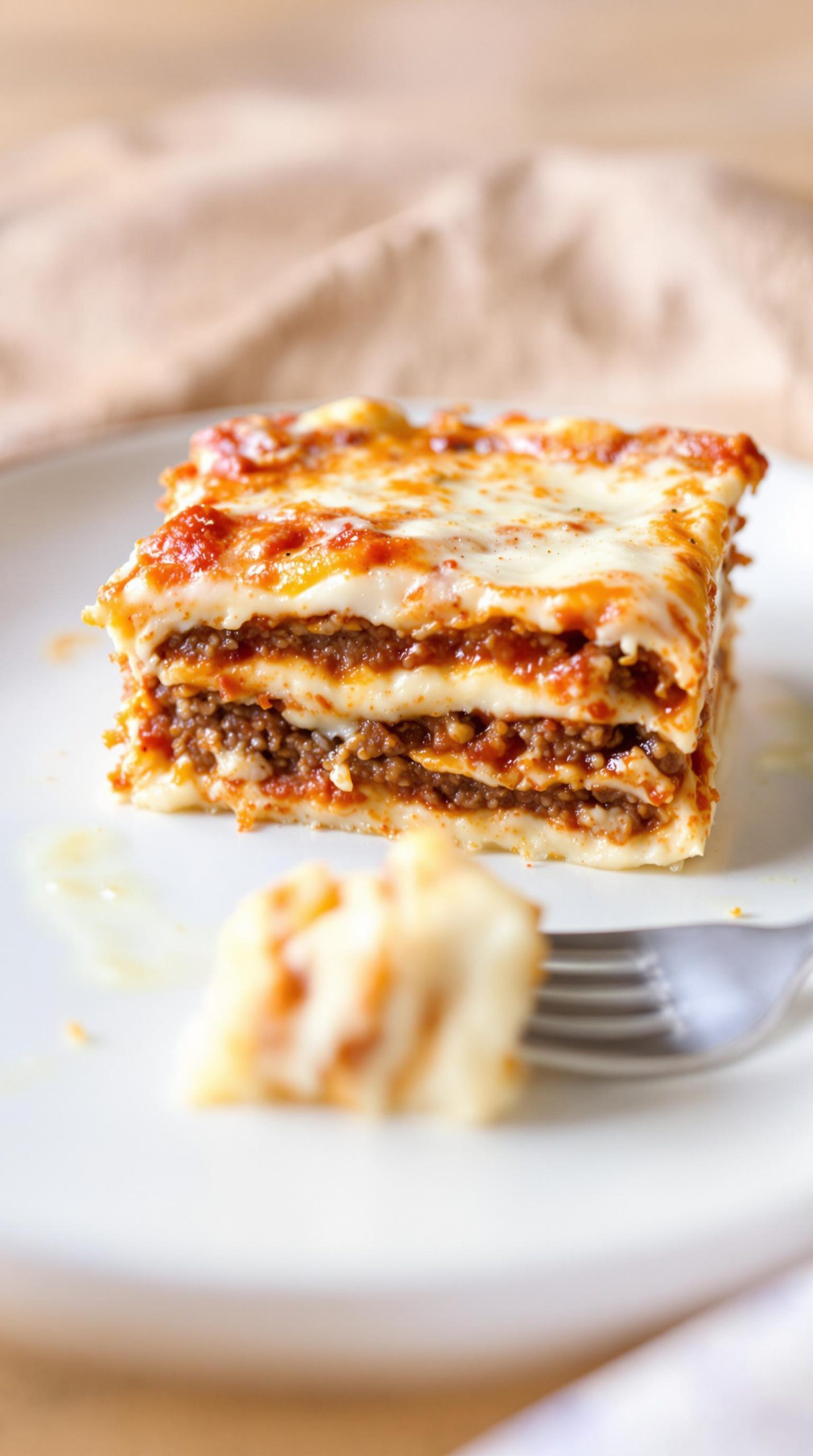 simple lasagna with white sauce