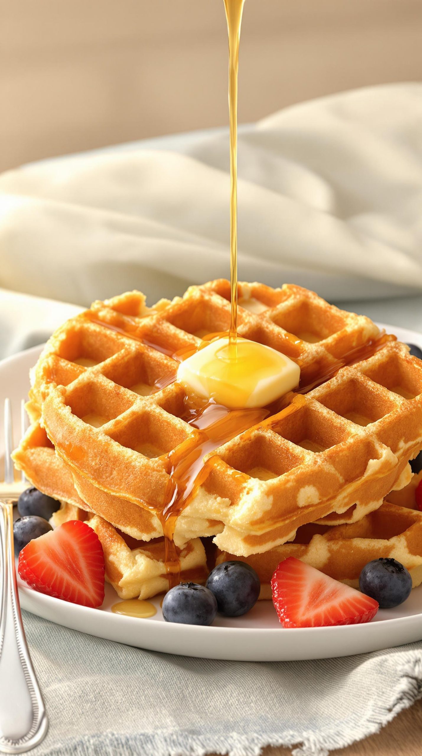 simple one bowl waffle recipe