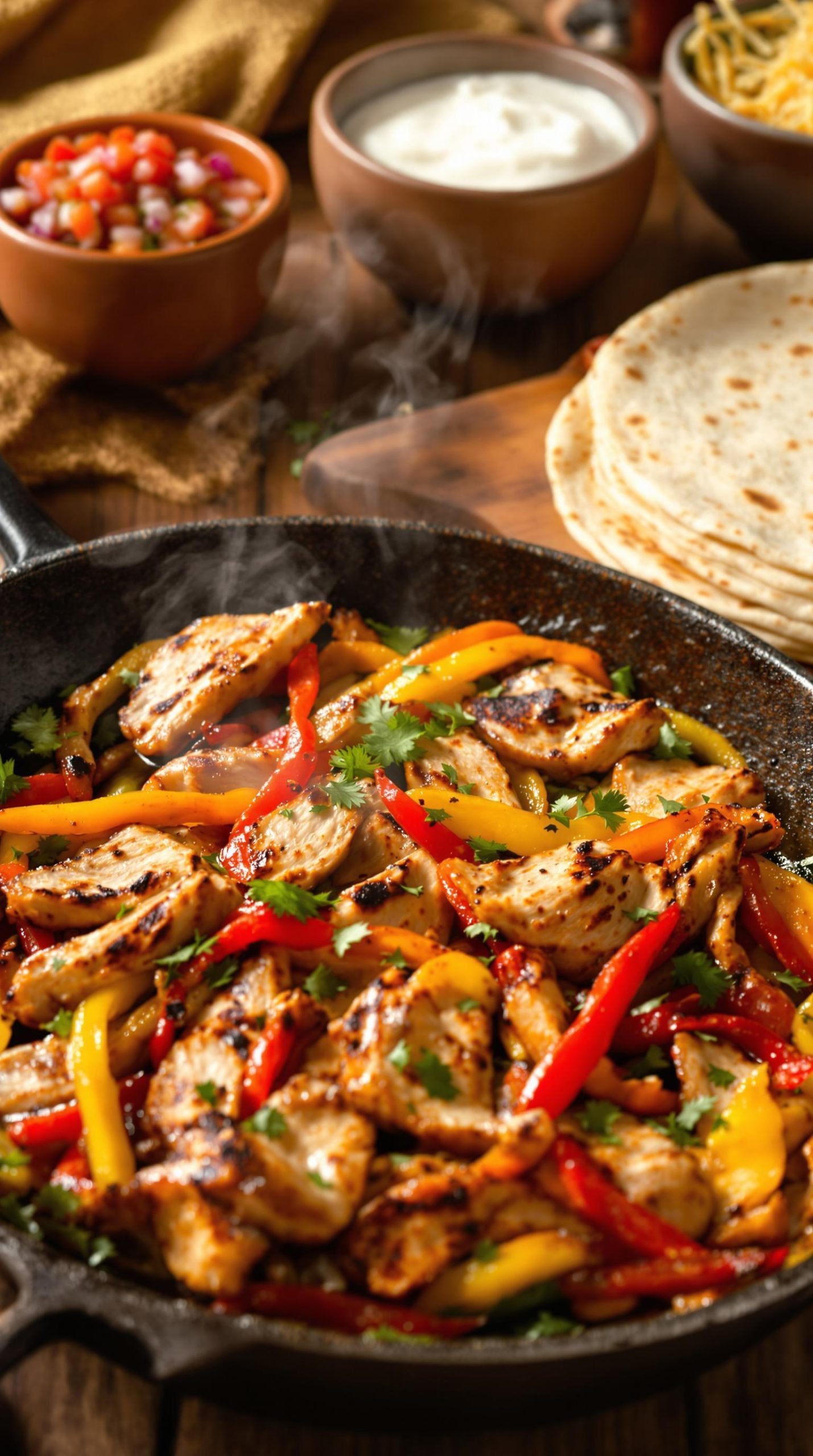 sizzling chicken fajitas recipe
