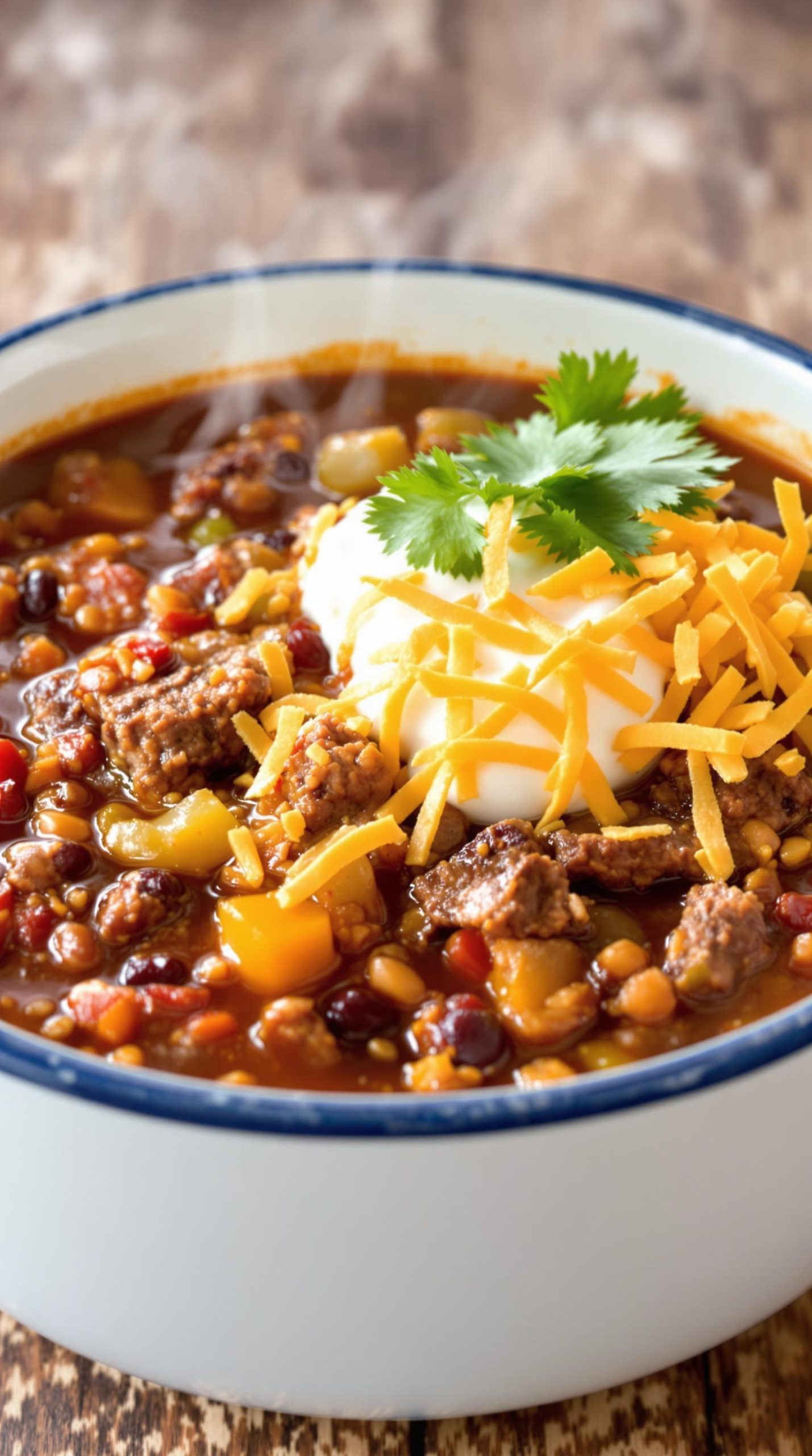 sizzling steak fajita chili