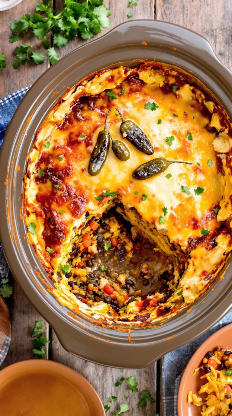 slow cooked enchilada stack recipe