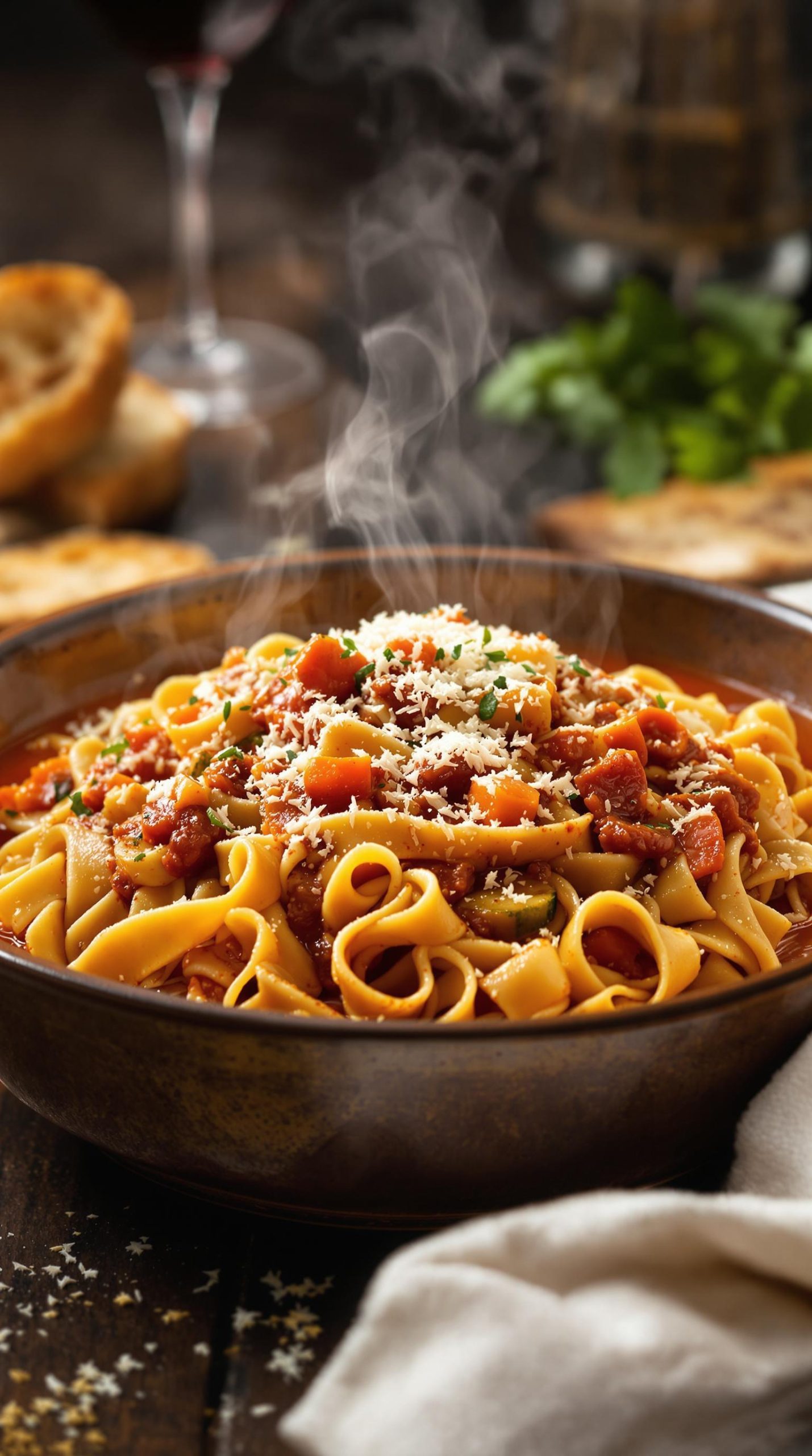 slow simmered vegetable bolognese