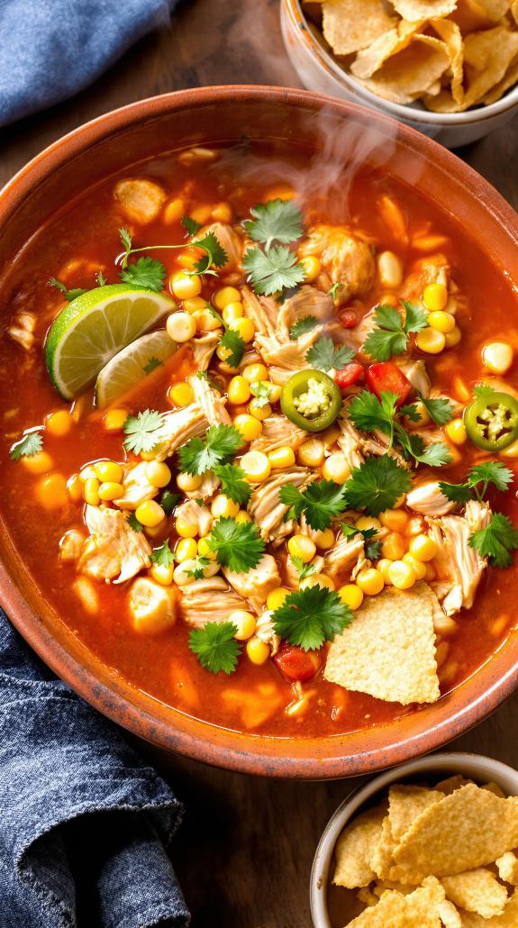 smoky chicken tortilla soup