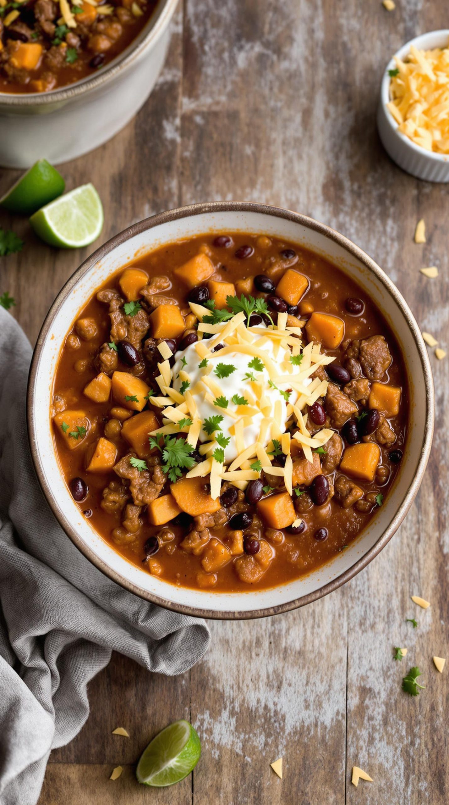 smoky sweet potato chili