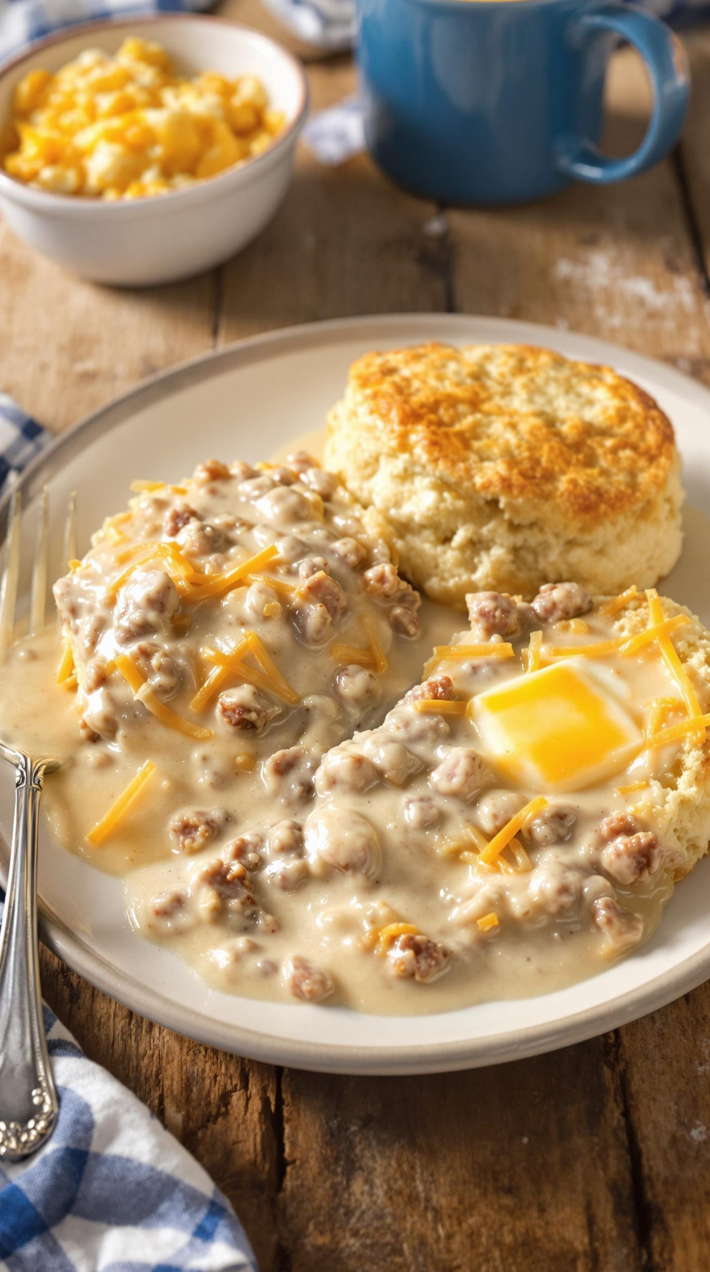 southern biscuits with gravy