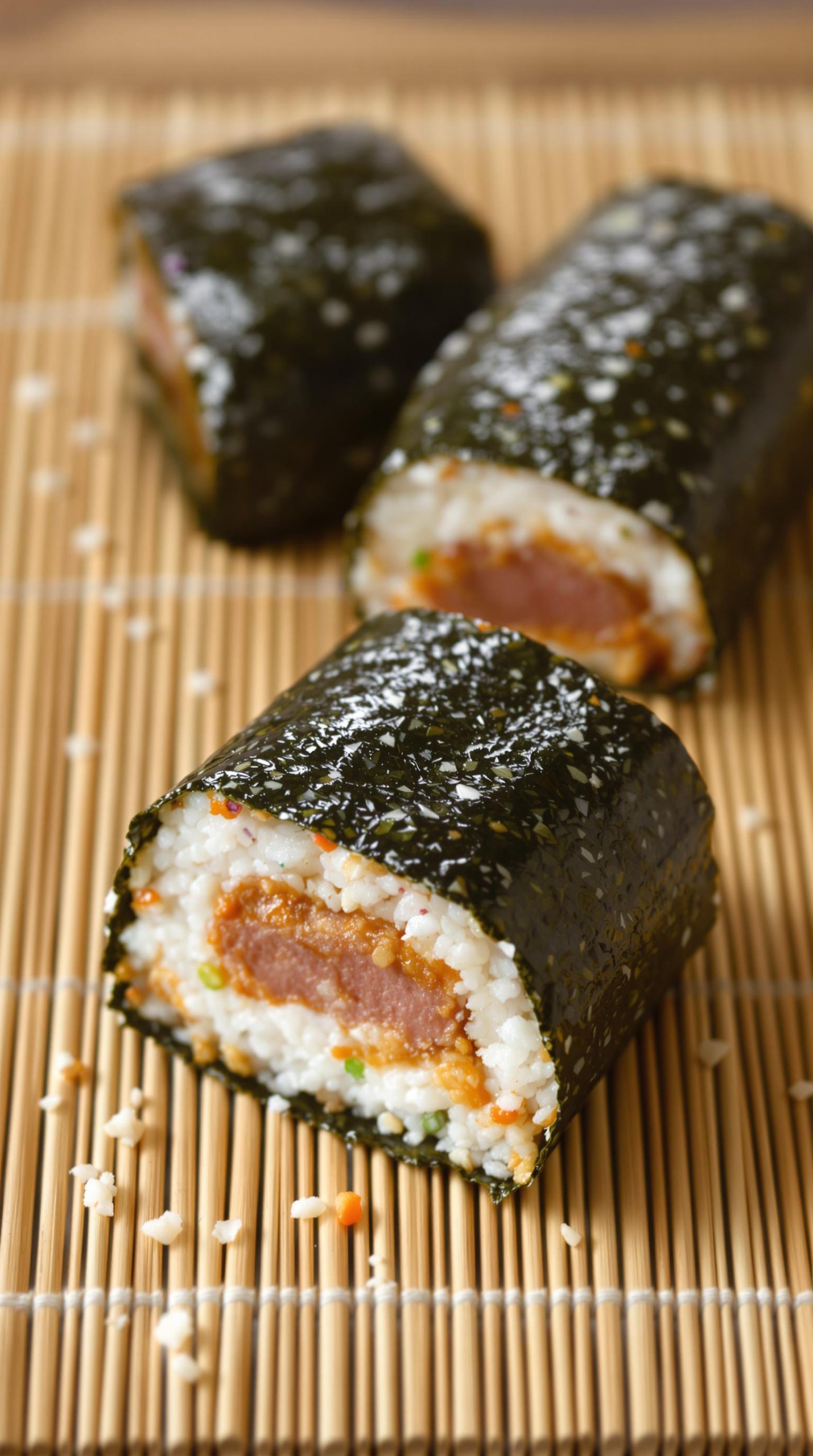 spam musubi assembly process