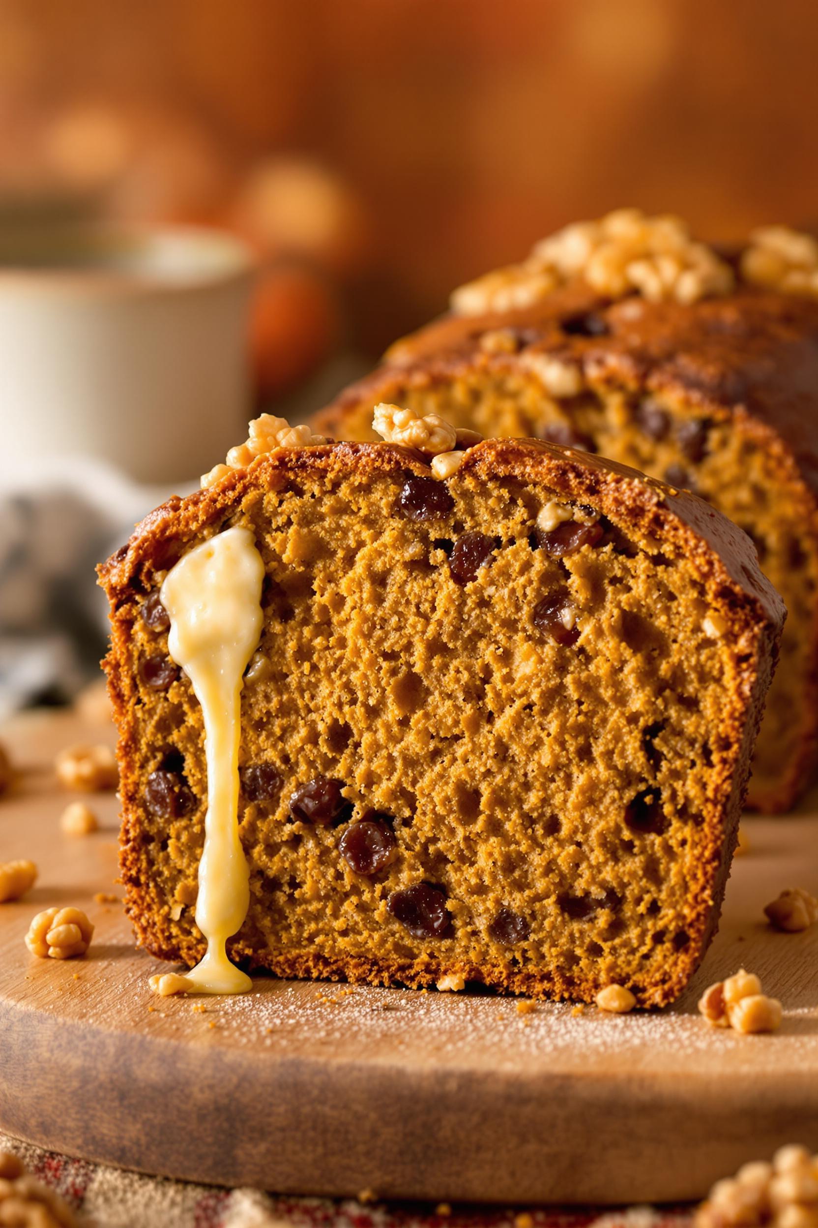 spiced walnut pumpkin bread recipe