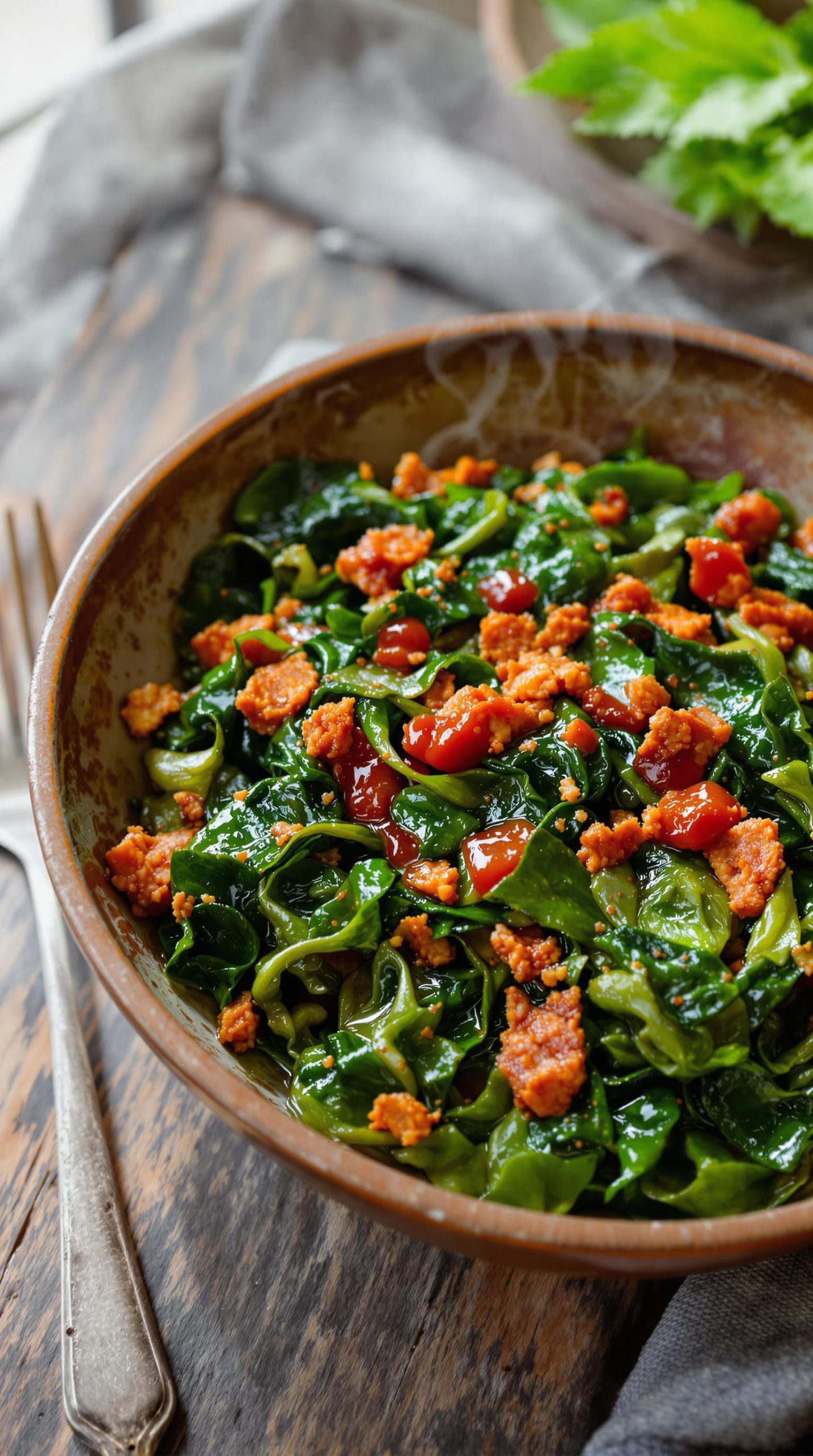spicy chorizo mustard greens recipe