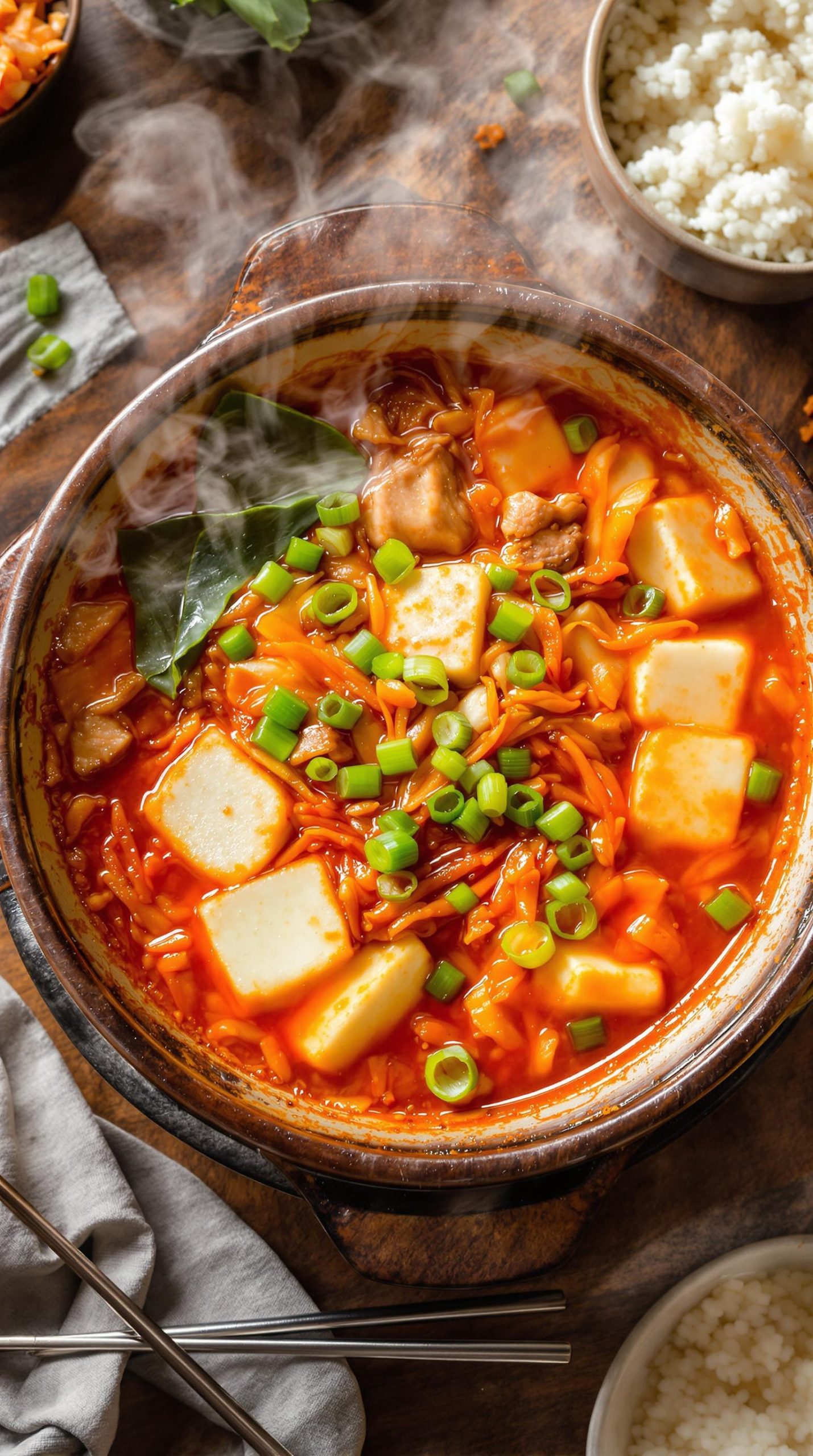 spicy korean kimchi stew