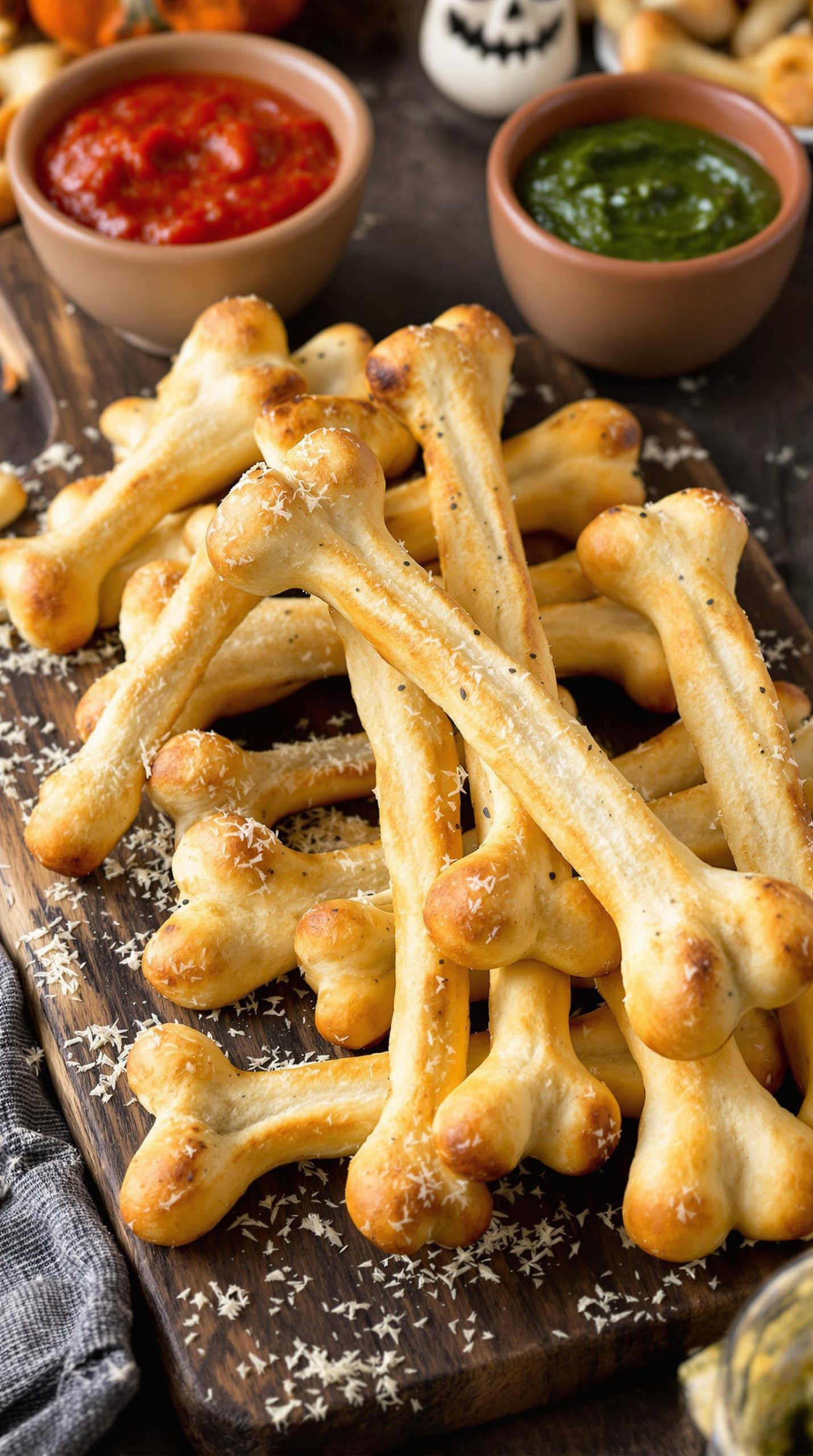 spooky bone breadsticks recipe