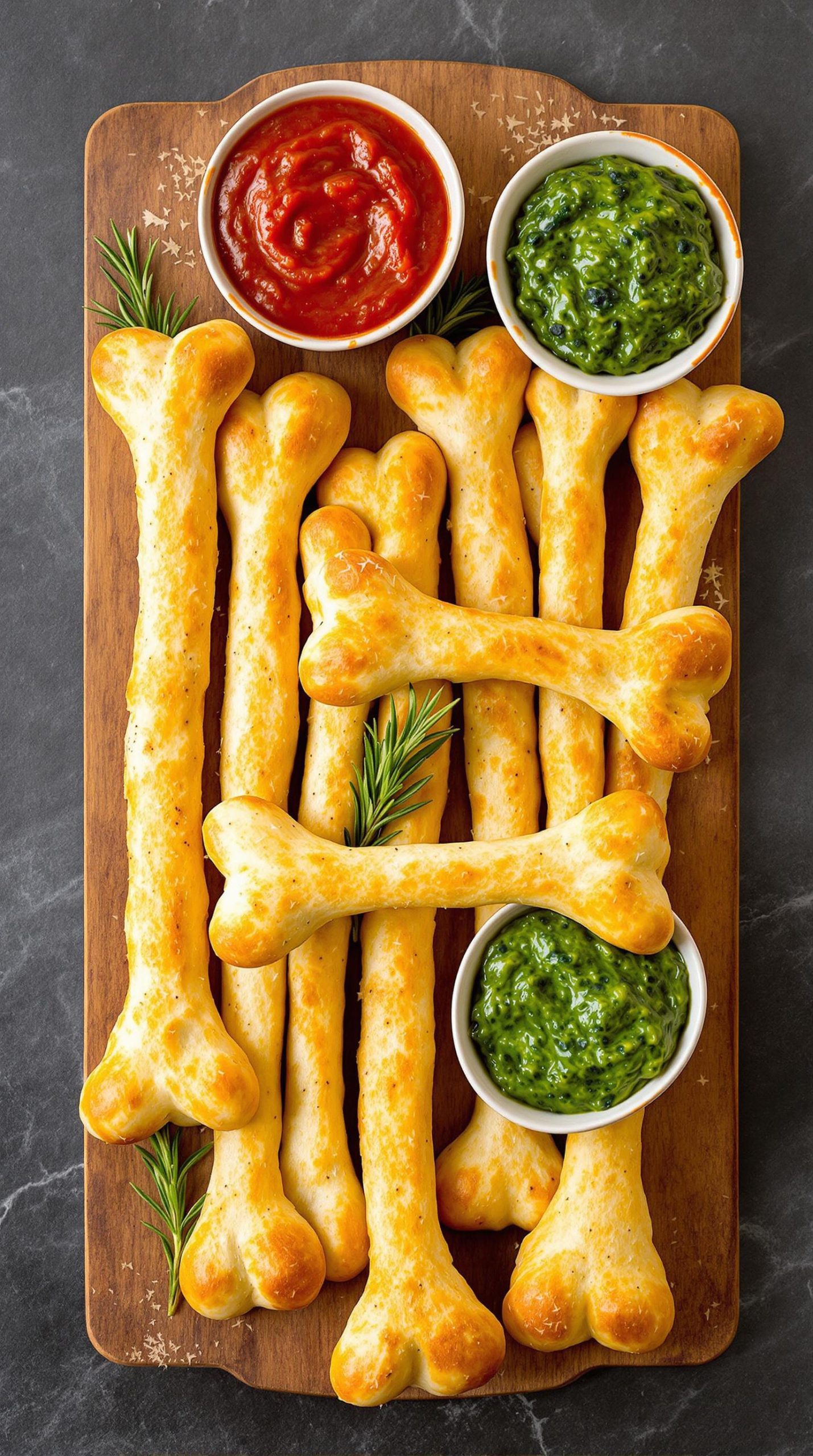 spooky shaped breadsticks recipe