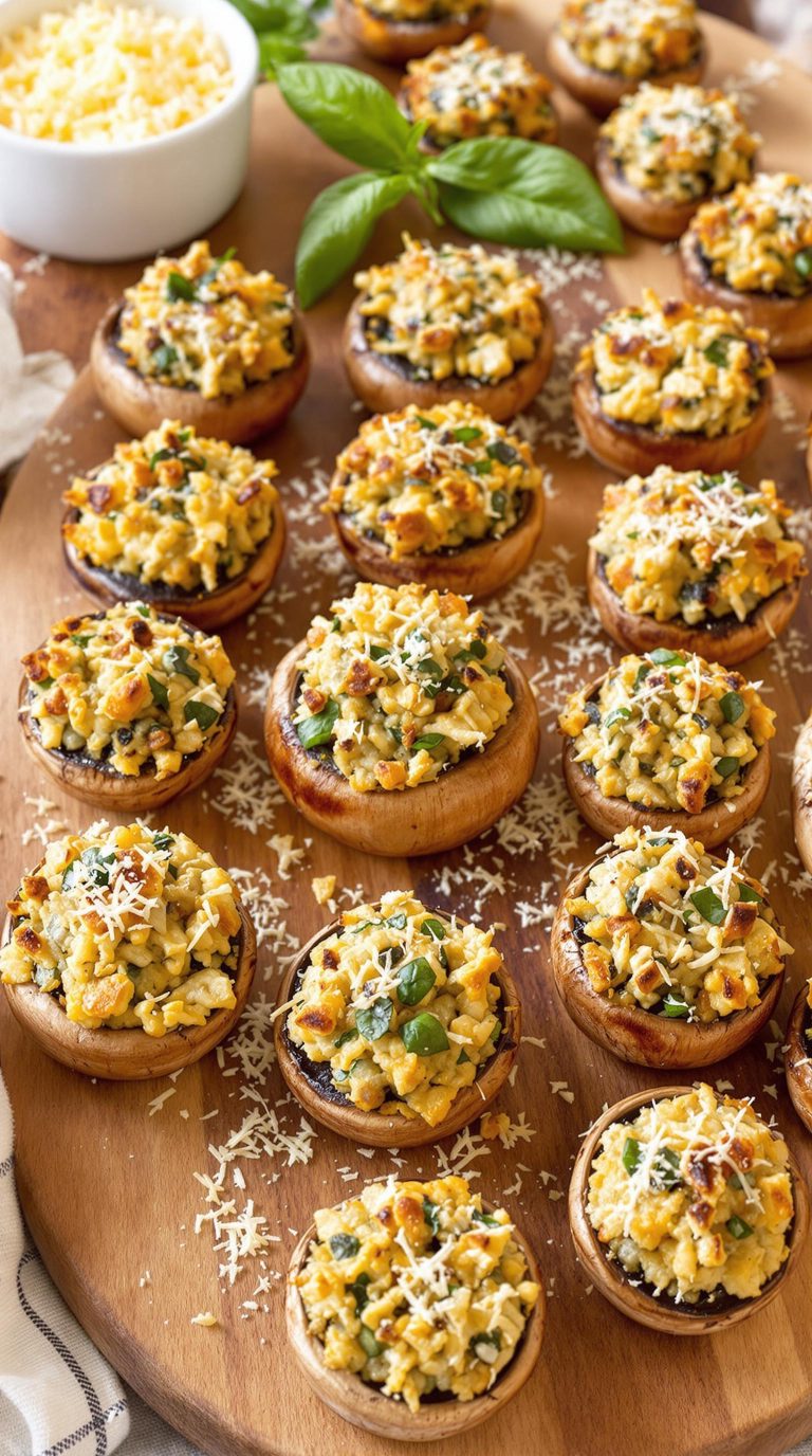 stuffed mushrooms with cheese