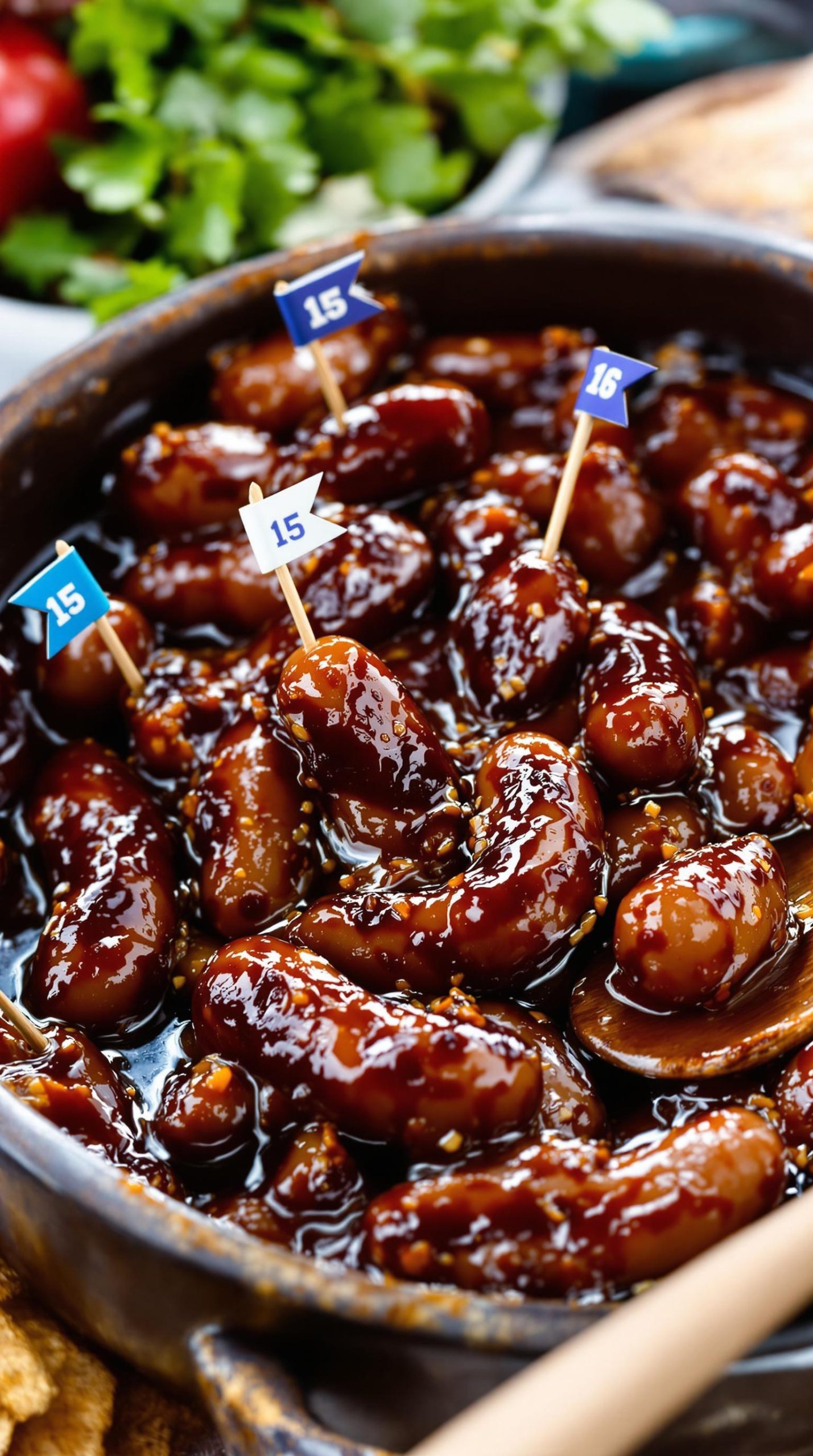 sweet and smoky sausages