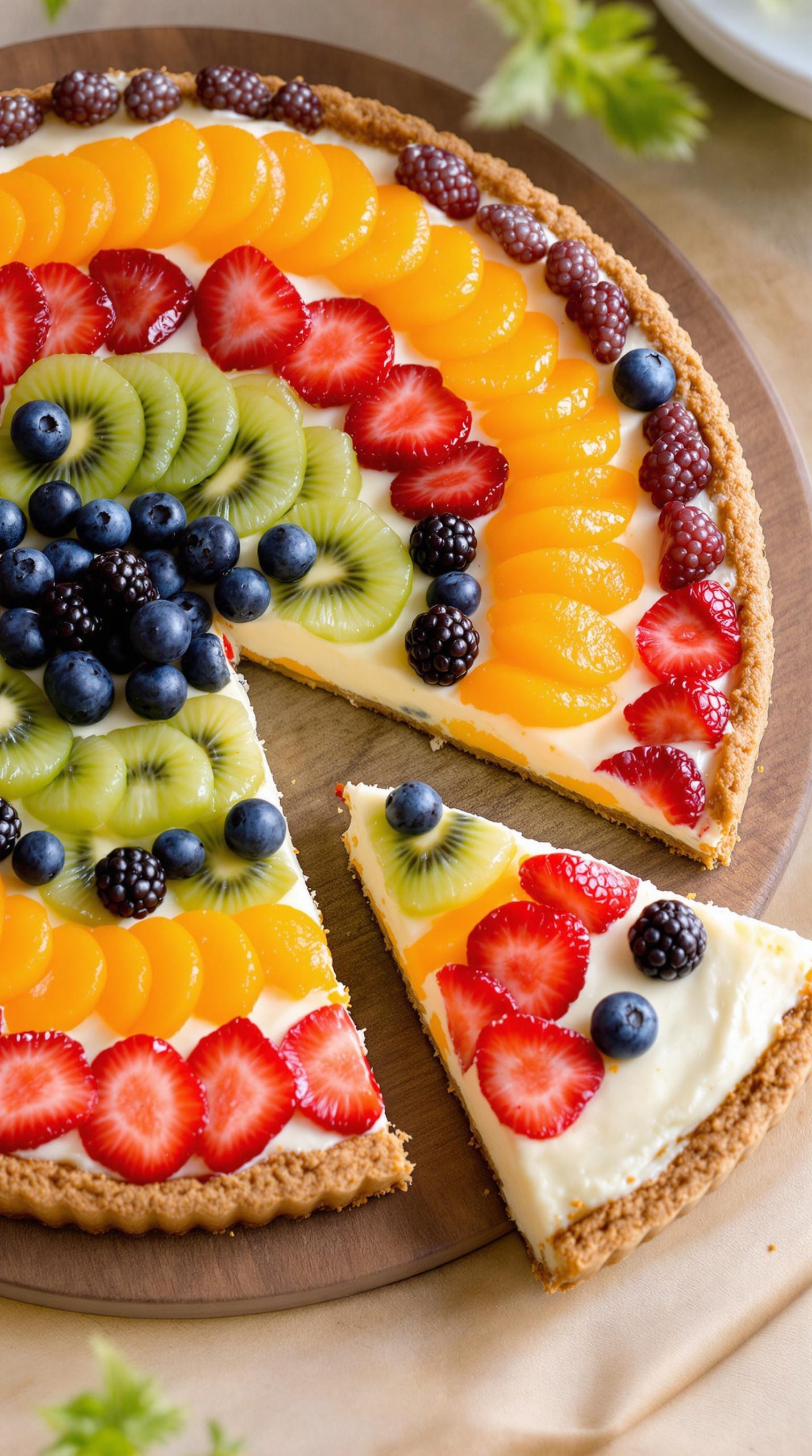 sweet cookie fruit pizza