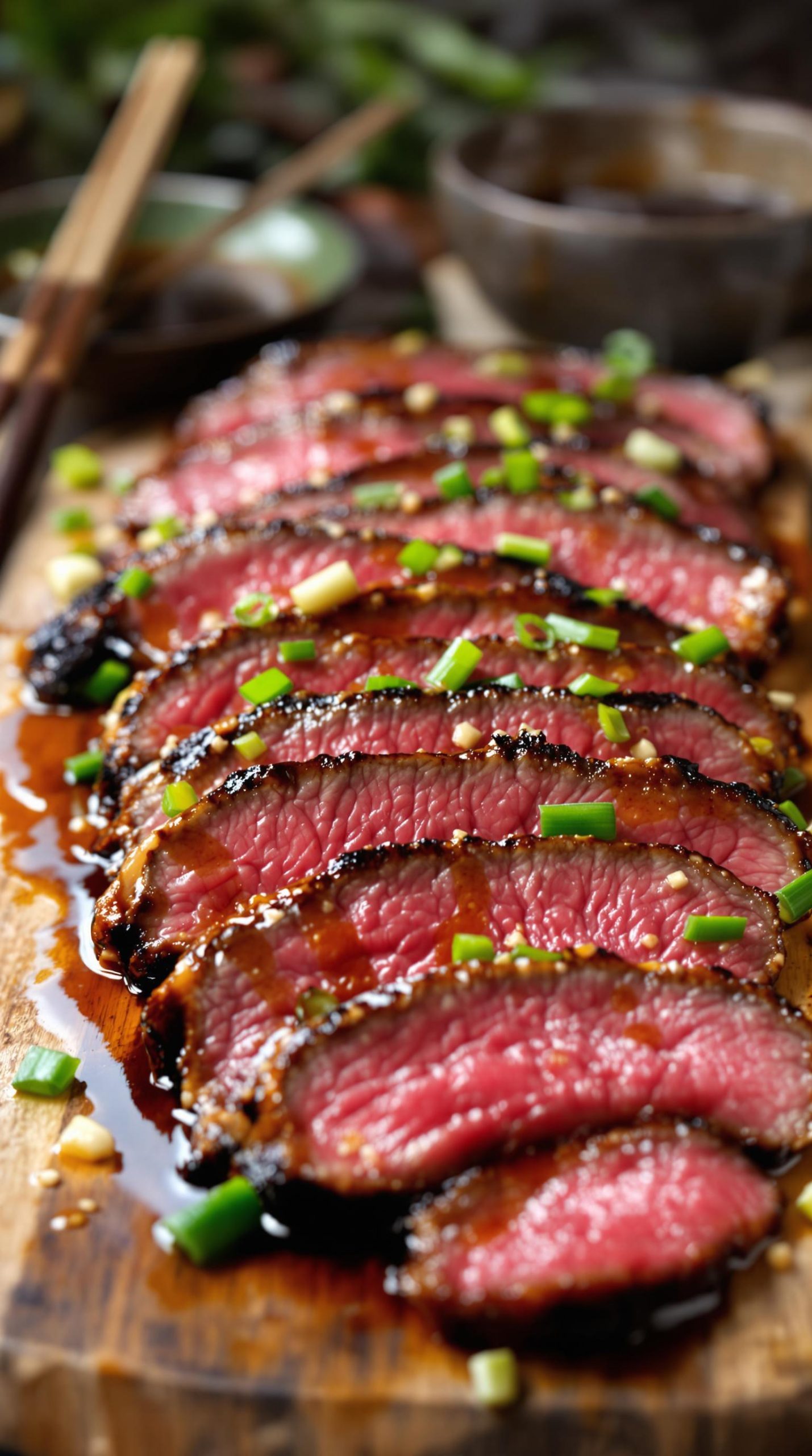 sweet savory asian flank steak
