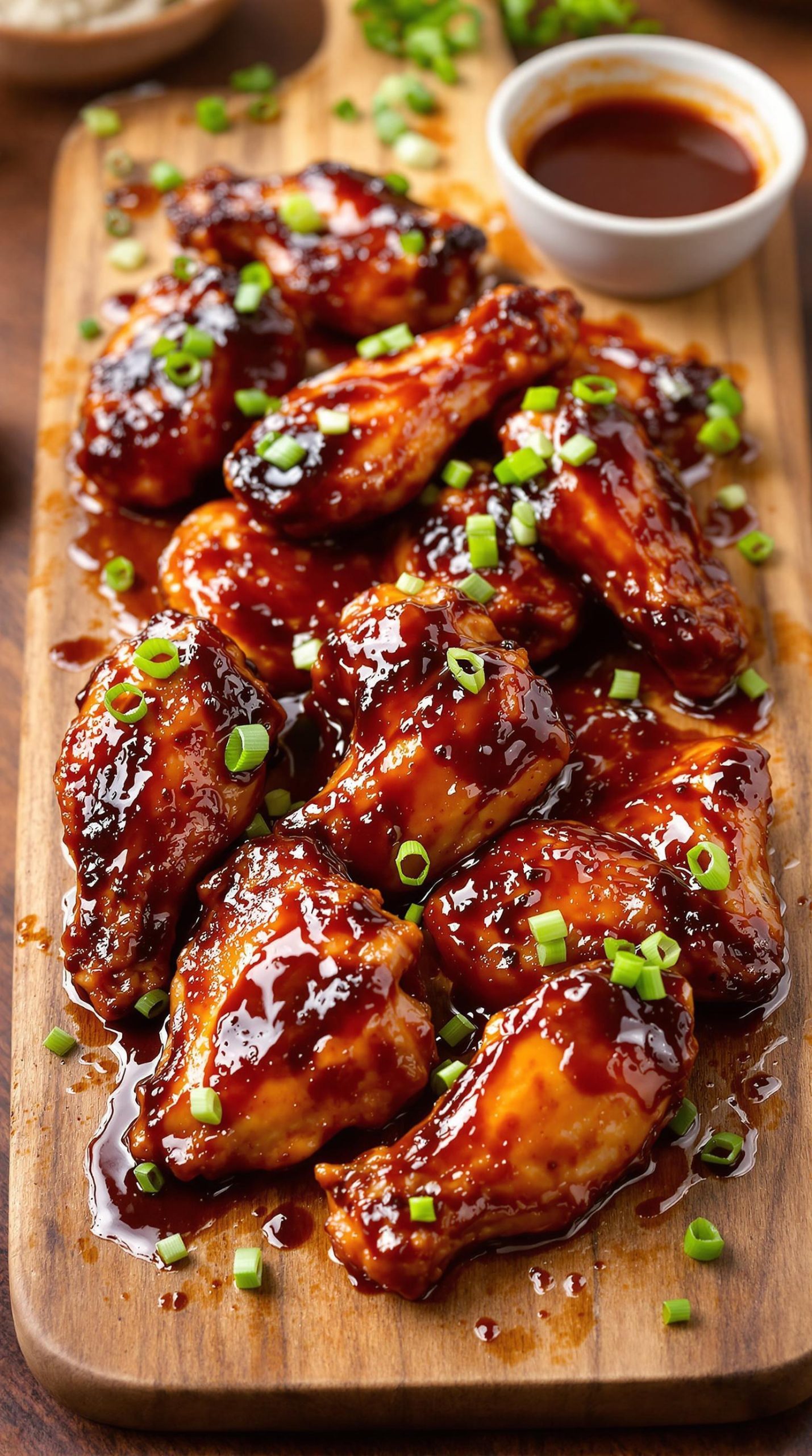 syrupy baked chicken wings