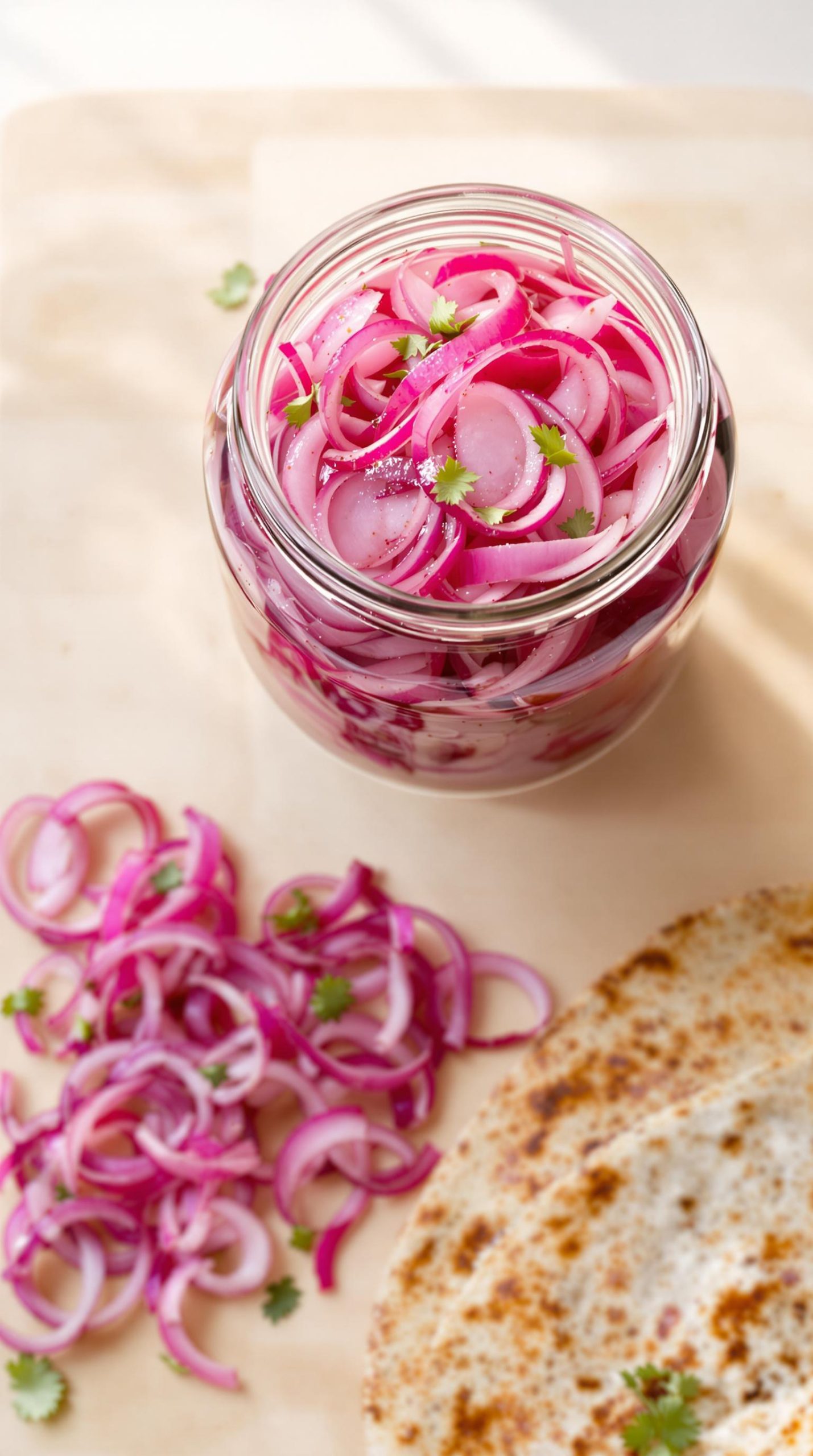 tangy pickled red onions