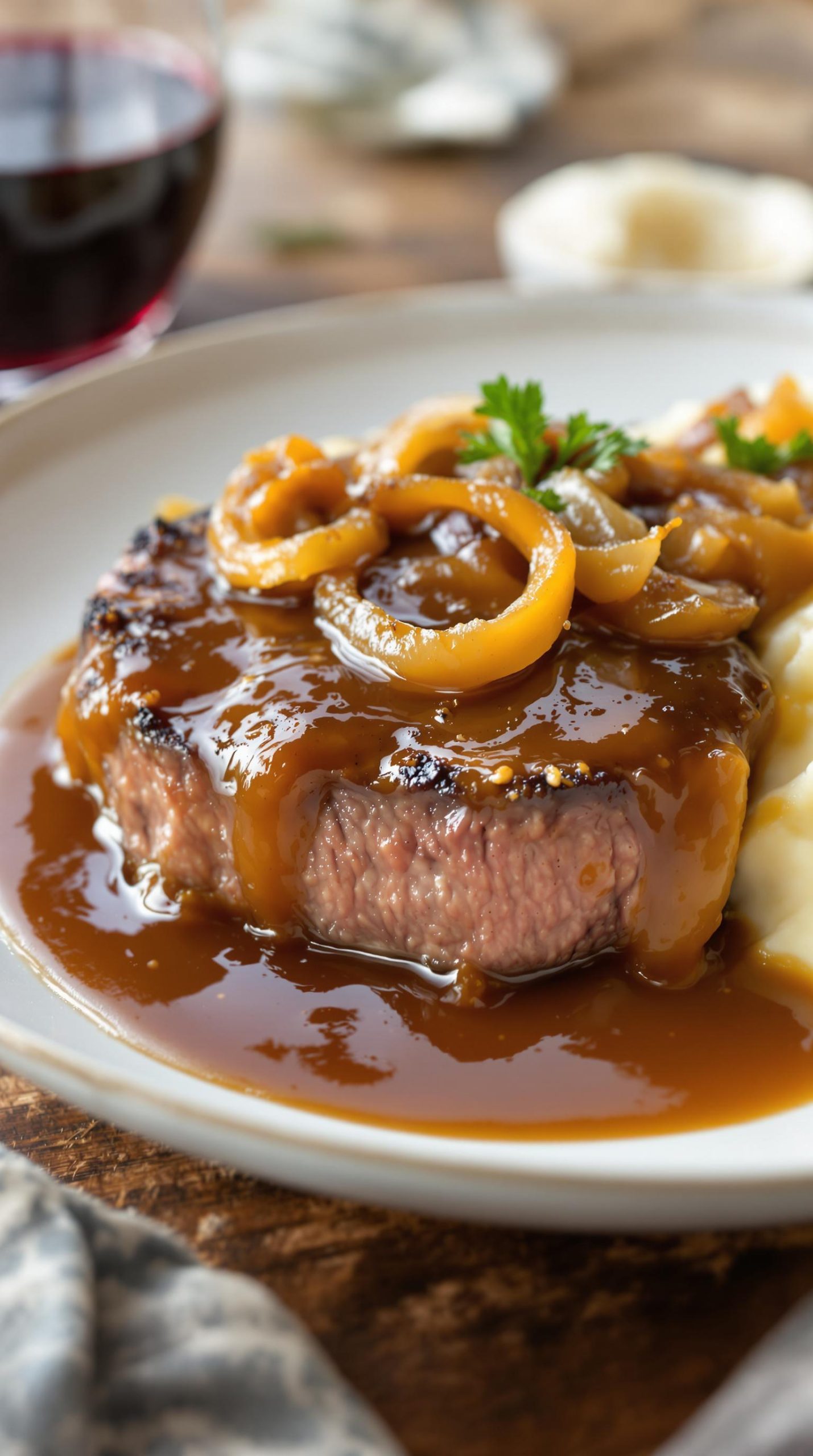 tender beef in gravy