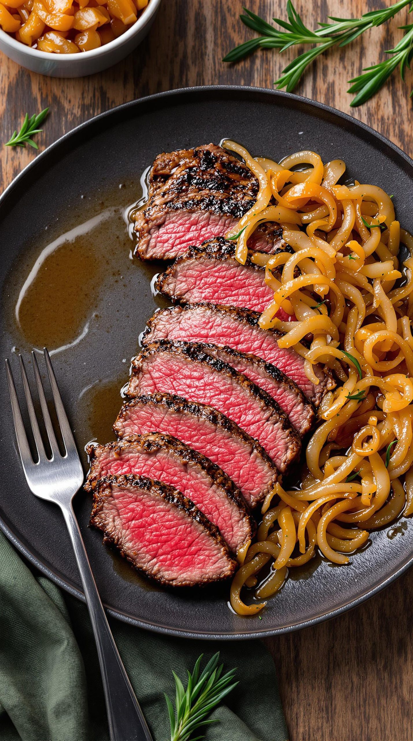 tender beef with onions