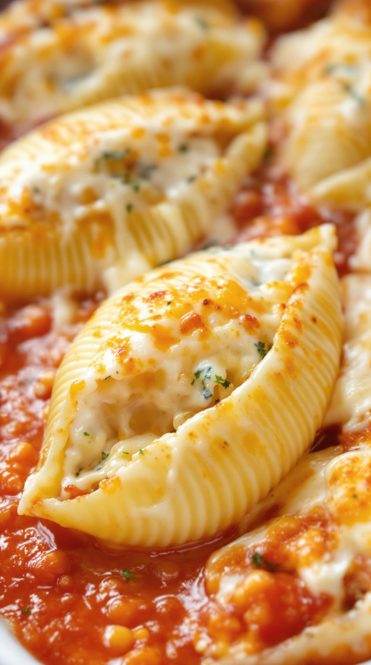 three cheese stuffed shells