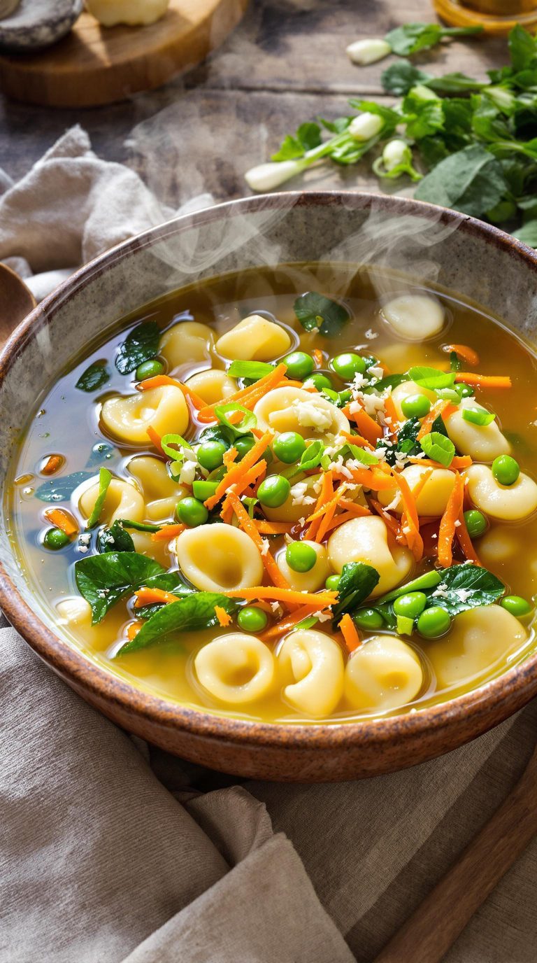 tortellini soup with asian twist