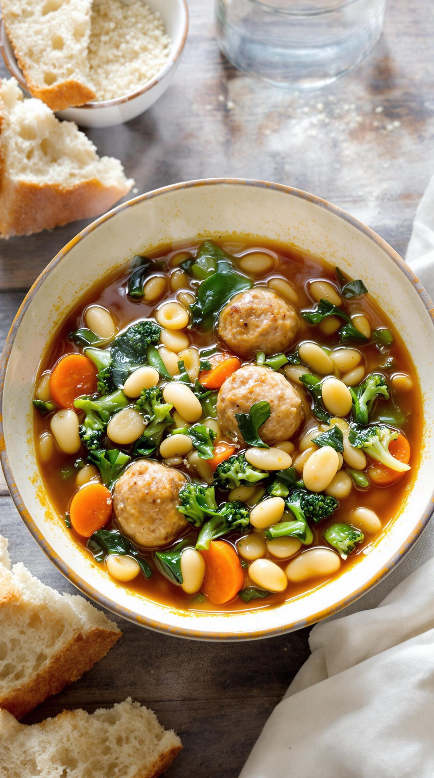 turkey meatballs with broccoli